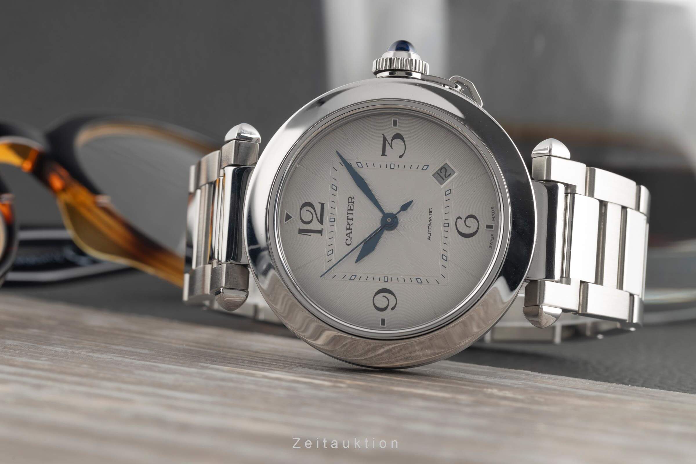 Cartier Pasha Edelstahl Automatik Herrenuhr Ref. WSPA0009 Papiere 2021 [2501858]