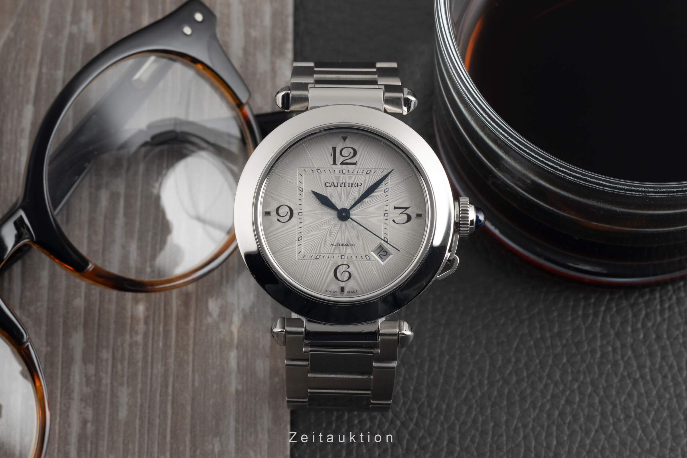 Cartier Pasha Edelstahl Automatik Herrenuhr Ref. WSPA0009 Papiere 2021 [2501858]
