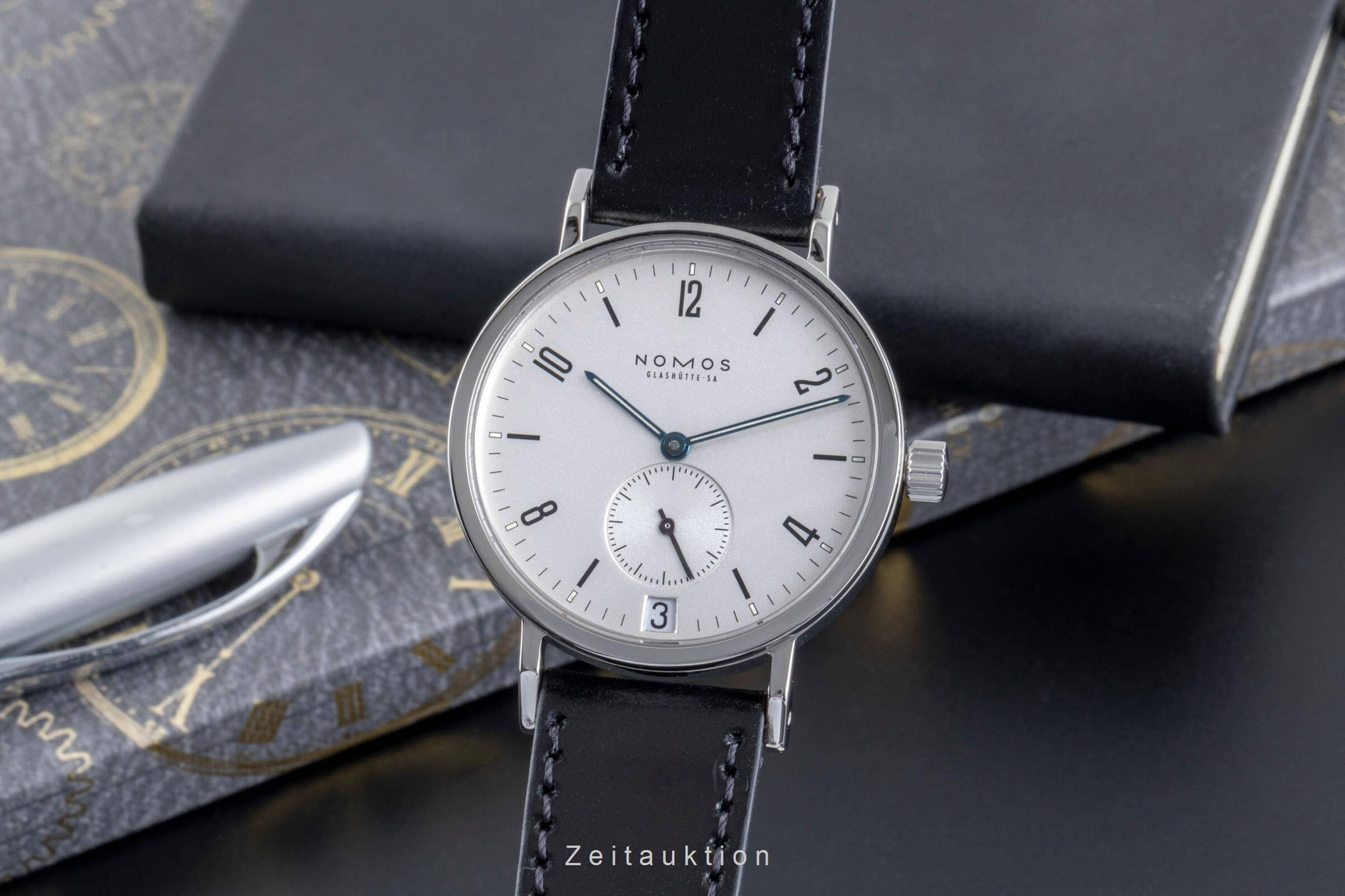 Nomos Tangente Sport steel manual winding men's watch 502  [2501889]