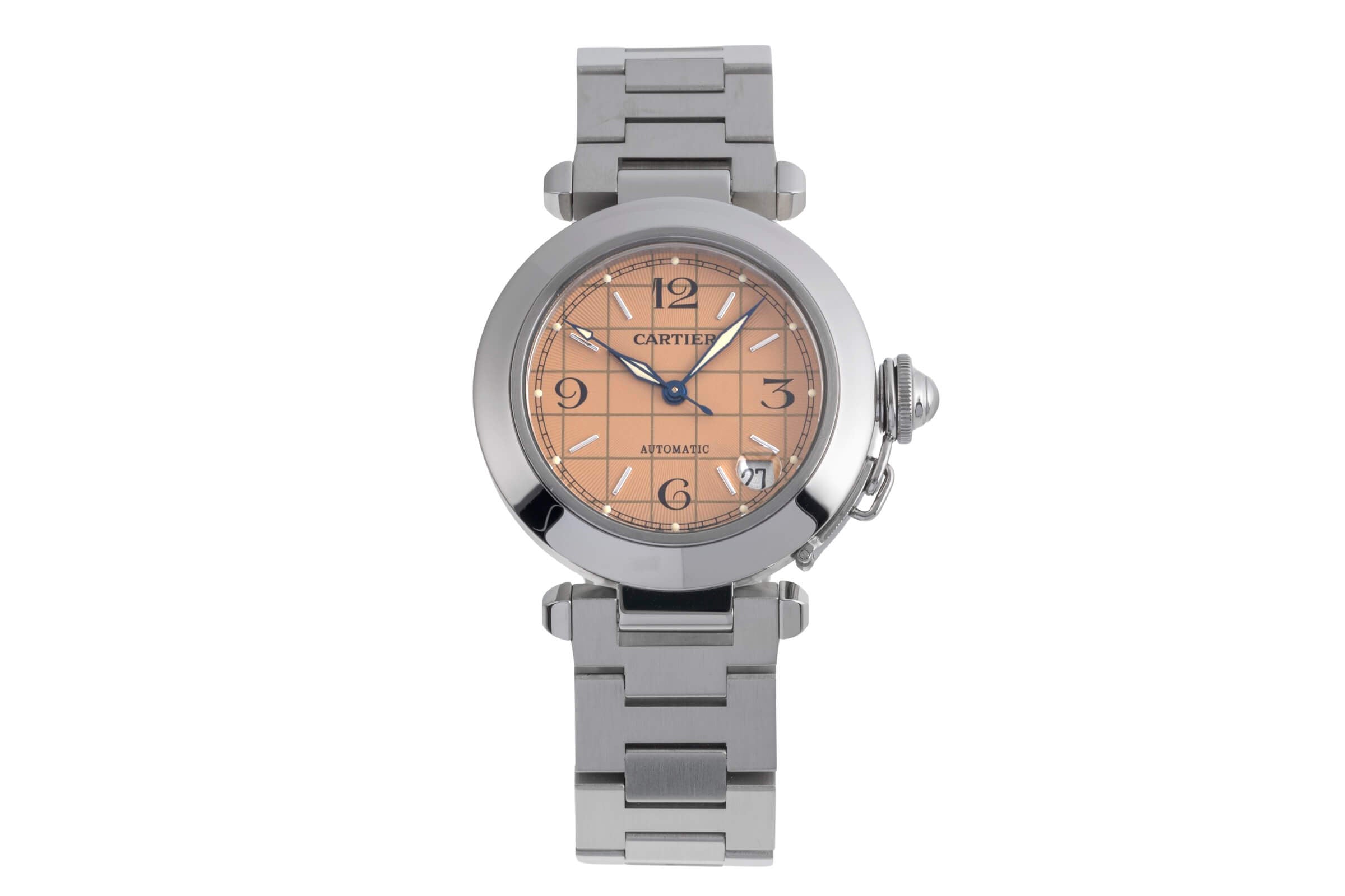 Cartier Pasha acciaio automatismo orologio da uomo W31024M7  [2501947]
