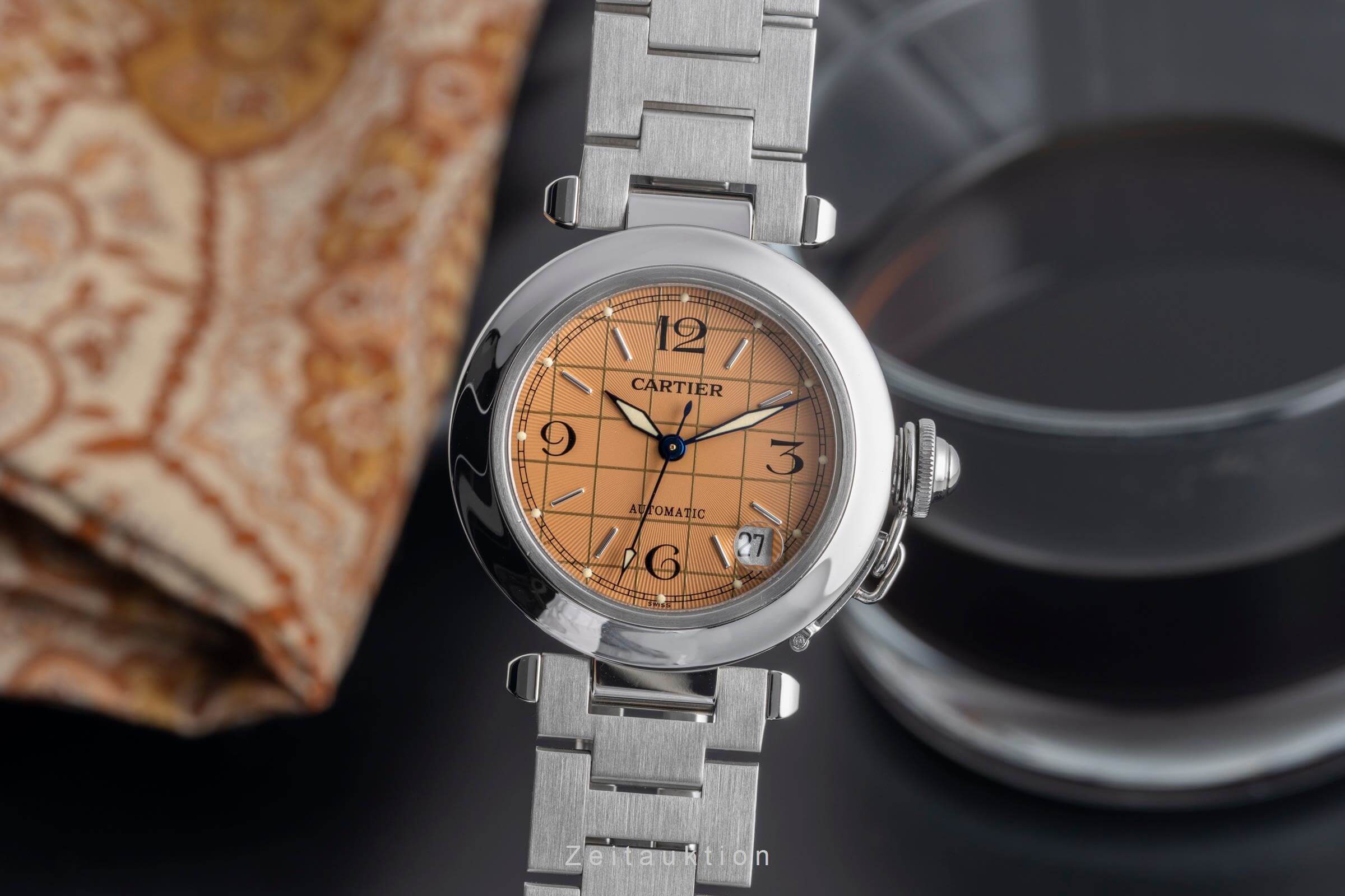Cartier Pasha acciaio automatismo orologio da uomo W31024M7  [2501947]