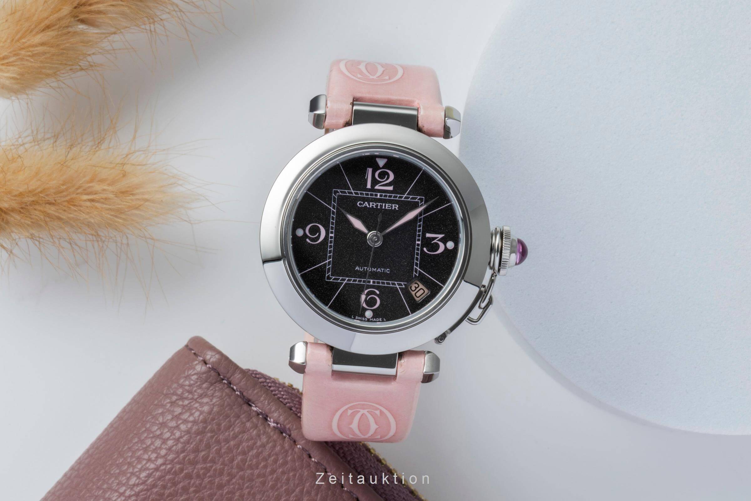 Cartier Pasha Stahl Automatik Damenuhr Ref. W3109599 Box & Papiere 2007 [2501979]