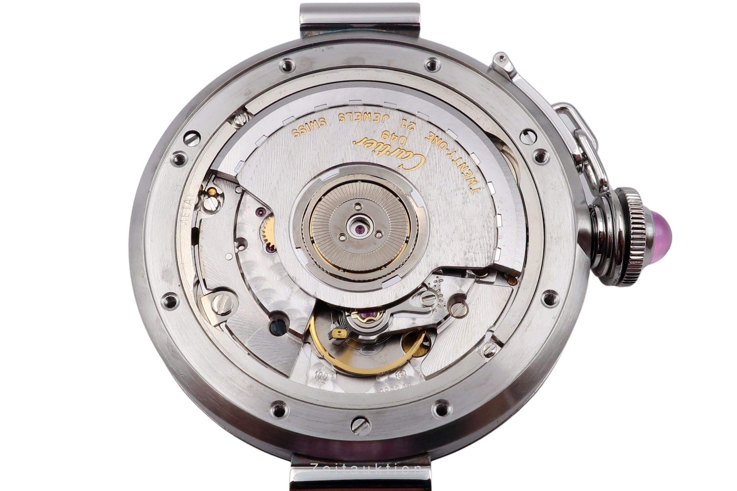 Cartier Pasha Stahl Automatik Damenuhr Ref. W3109599 Box & Papiere 2007 [2501979]