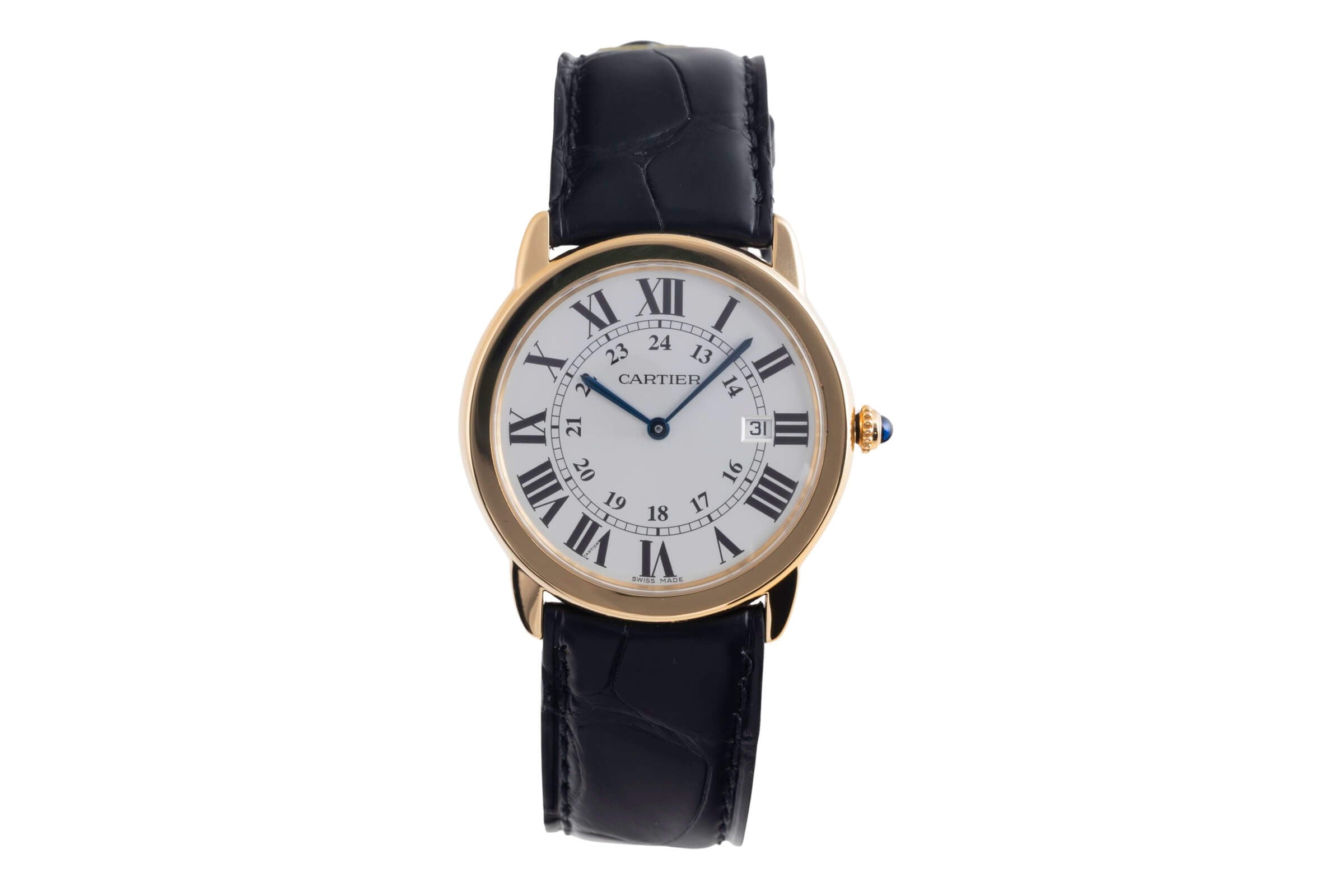 Cartier Ronde Solo acciaio / oro quarzo orologio da uomo W6700455 LP: 11100EUR  [2502020]