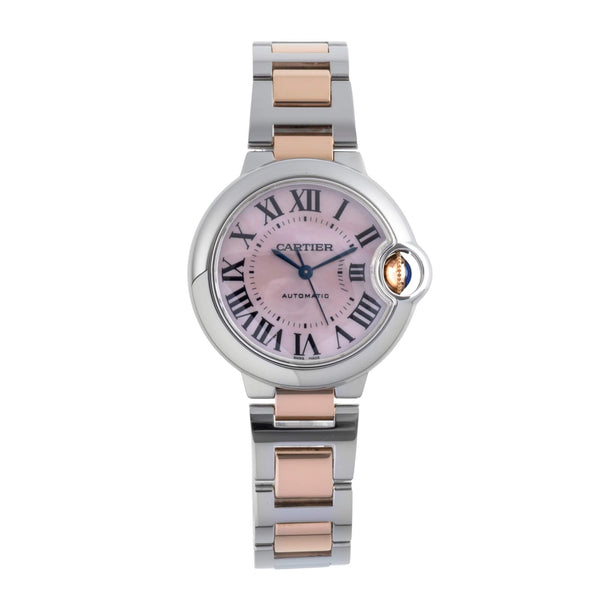 Cartier Ballon Bleu de Cartier Stahl / Gold MOP Automatik Damenuhr Ref W6920098  [2502034]