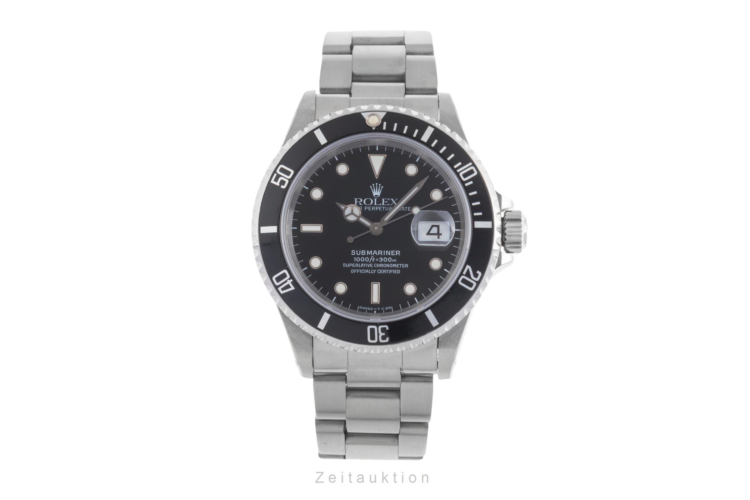 Rolex Submariner acero automático reloj para caballeros 16610  [2502040]