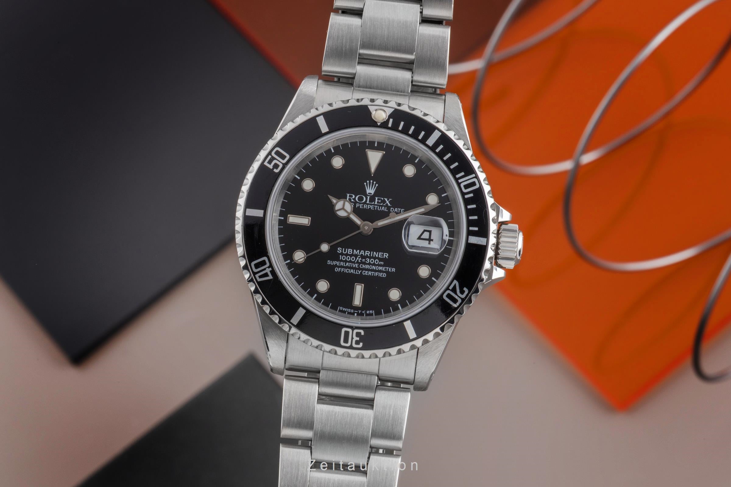 Rolex Submariner acero automático reloj para caballeros 16610  [2502040]