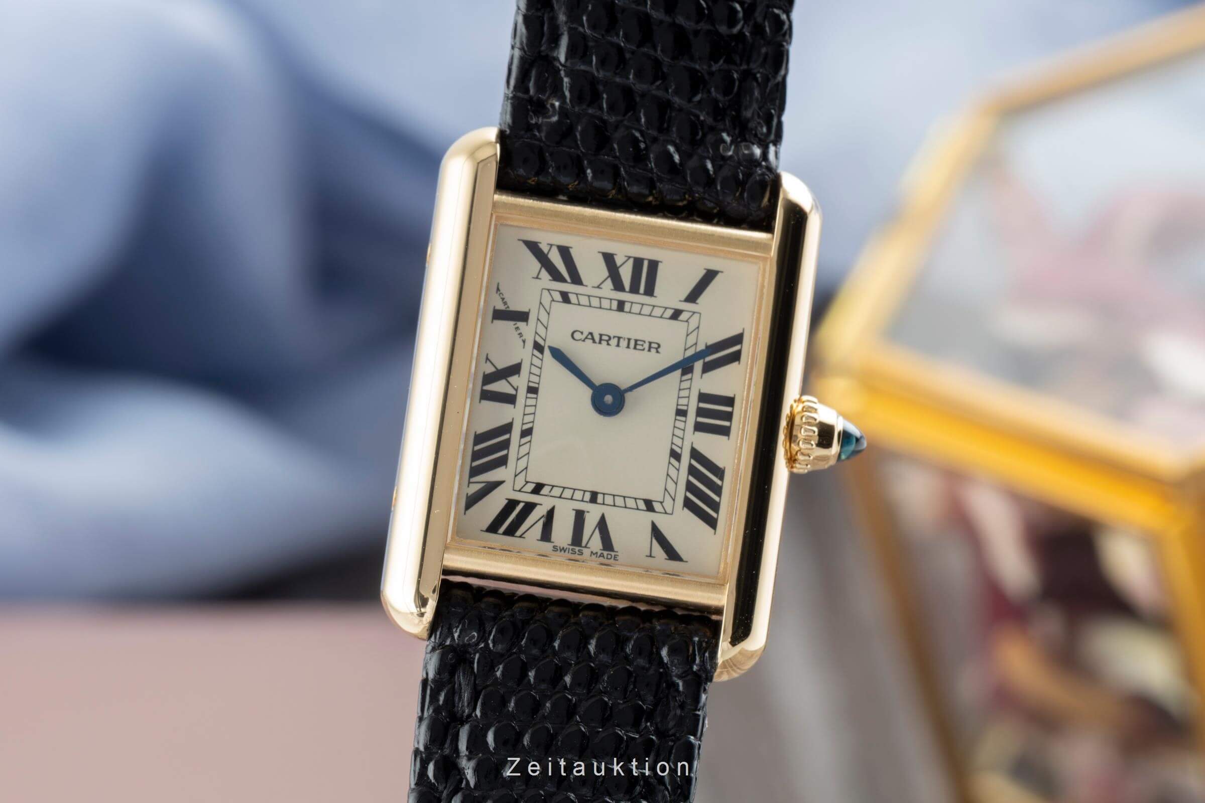 Cartier Tank oro 18 ct quarzo orologio da donna W1529856 LP: 11000EUR  [2502041]