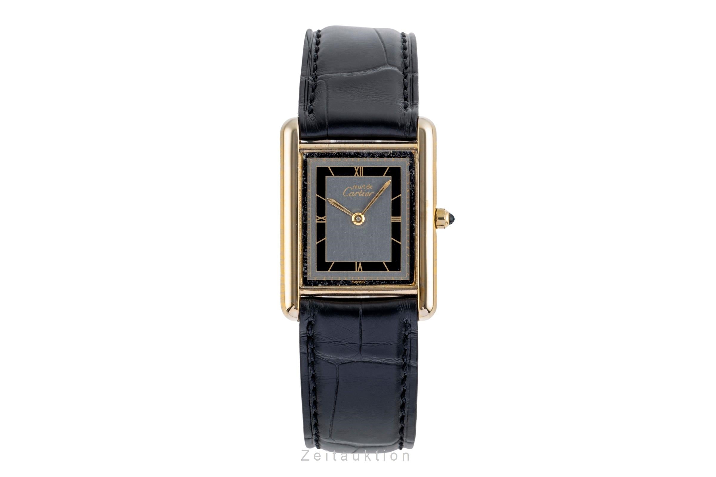 Cartier Tank argento dorato quarzo unisex 6 81006  [2502069]