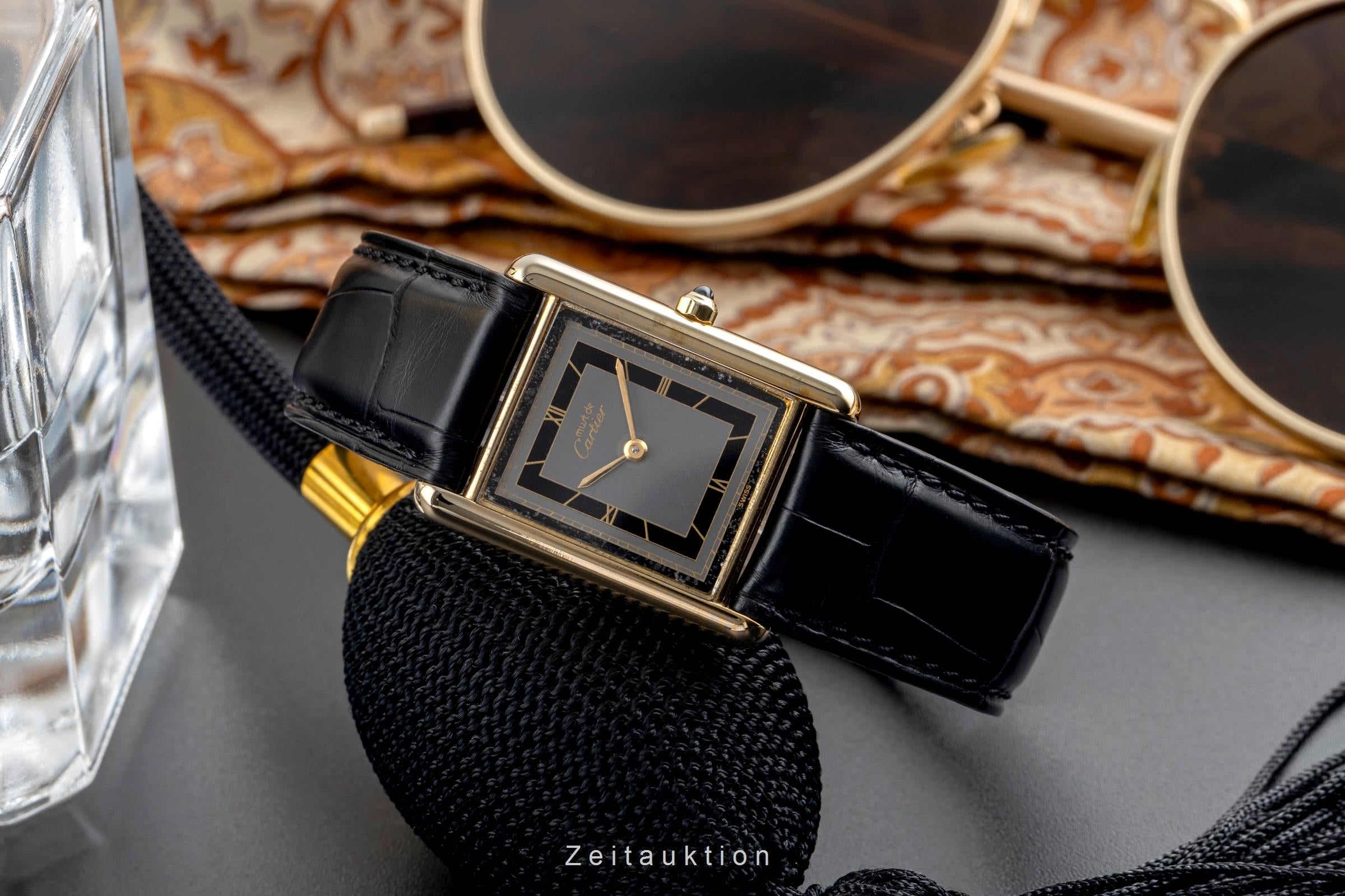 Cartier Tank argento dorato quarzo unisex 6 81006  [2502069]