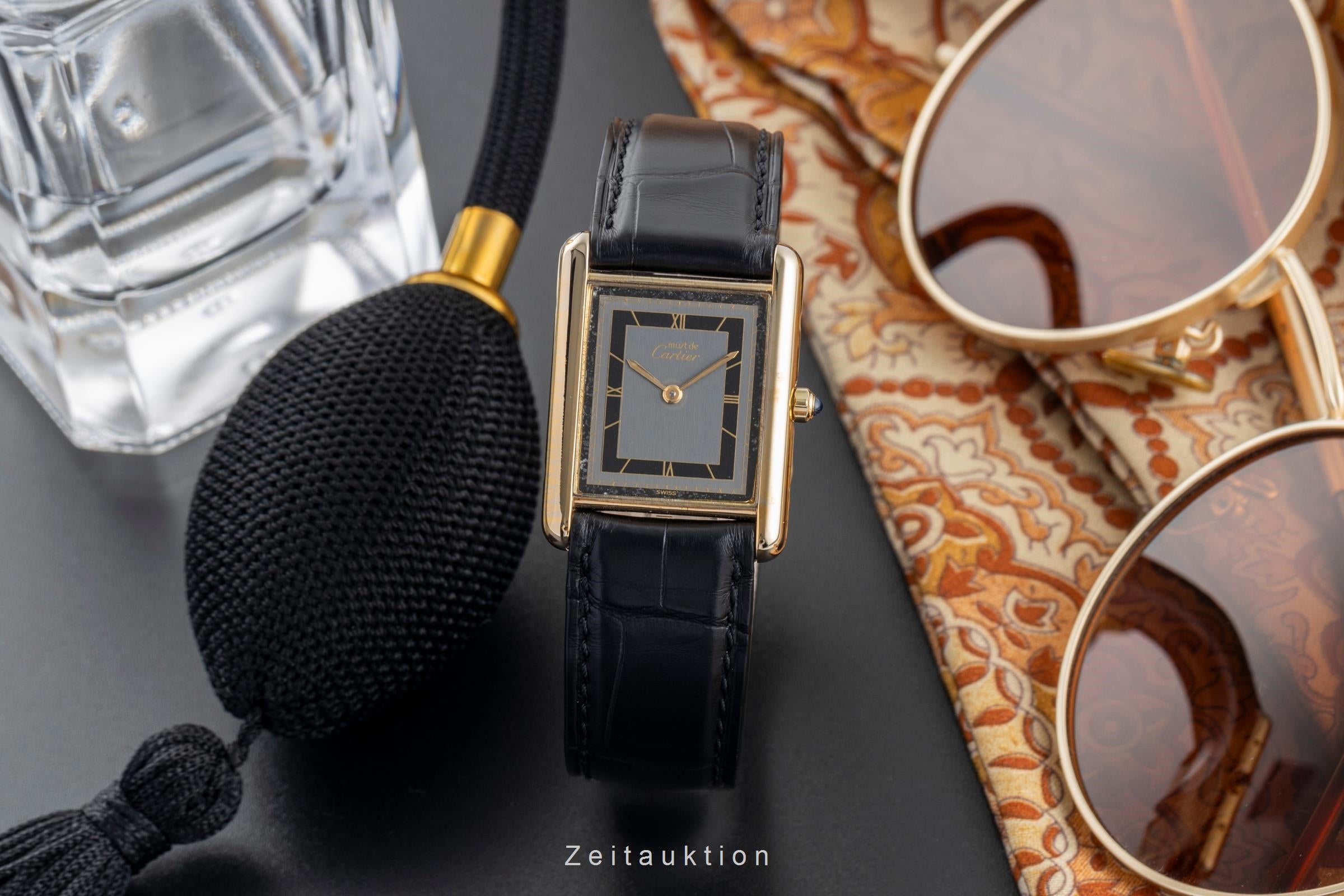 Cartier Tank argento dorato quarzo unisex 6 81006  [2502069]