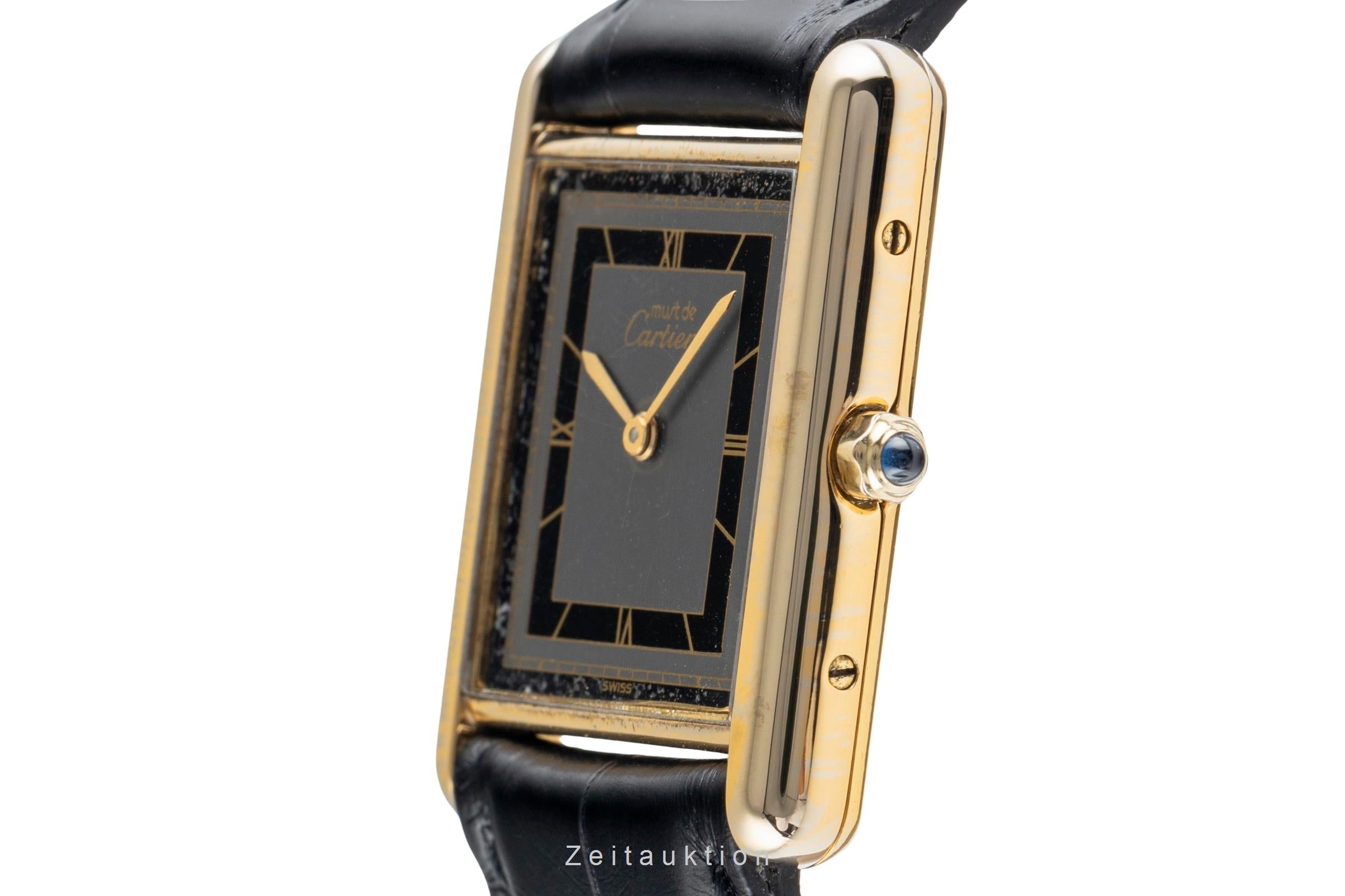 Cartier Tank argento dorato quarzo unisex 6 81006  [2502069]