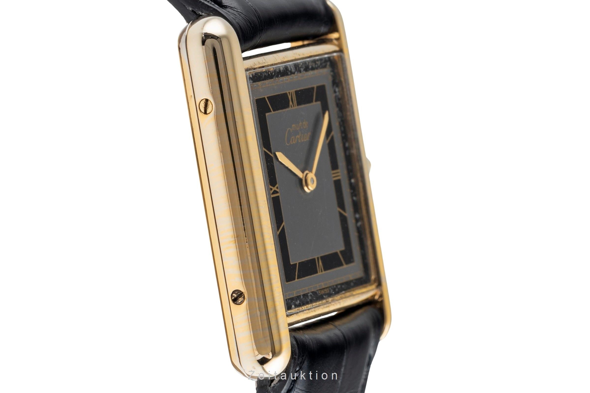 Cartier Tank argento dorato quarzo unisex 6 81006  [2502069]