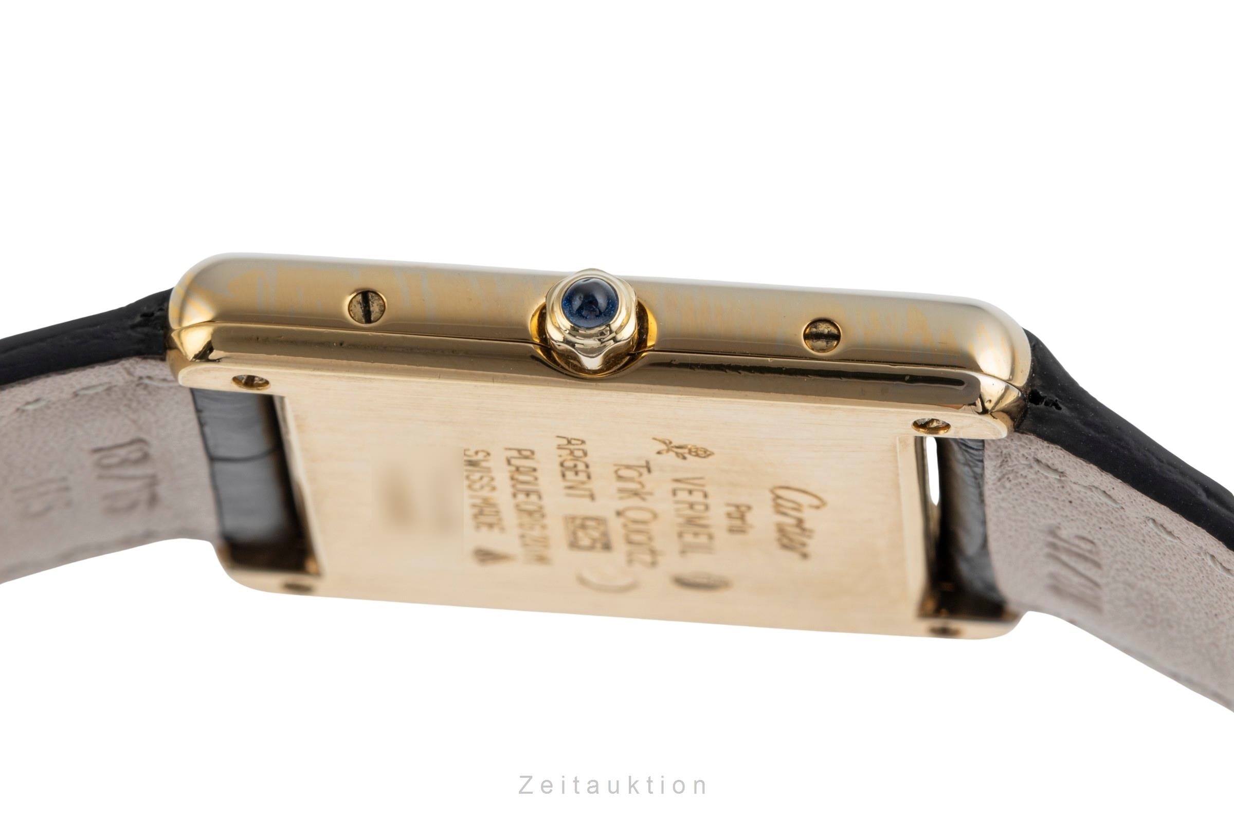 Cartier Tank argento dorato quarzo unisex 6 81006  [2502069]