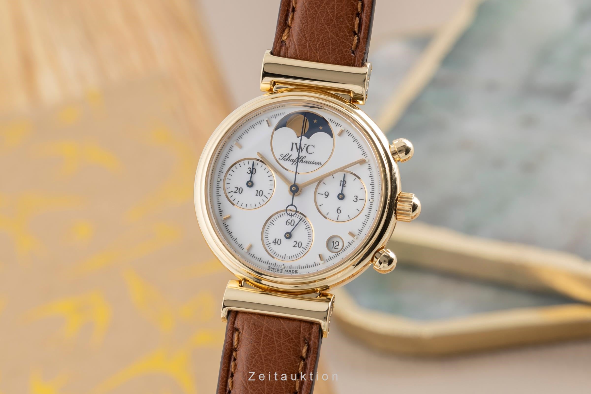 IWC Da Vinci cronógrafo oro de 18 quilates cuarzo reloj para damas  IW373601  [2502139]