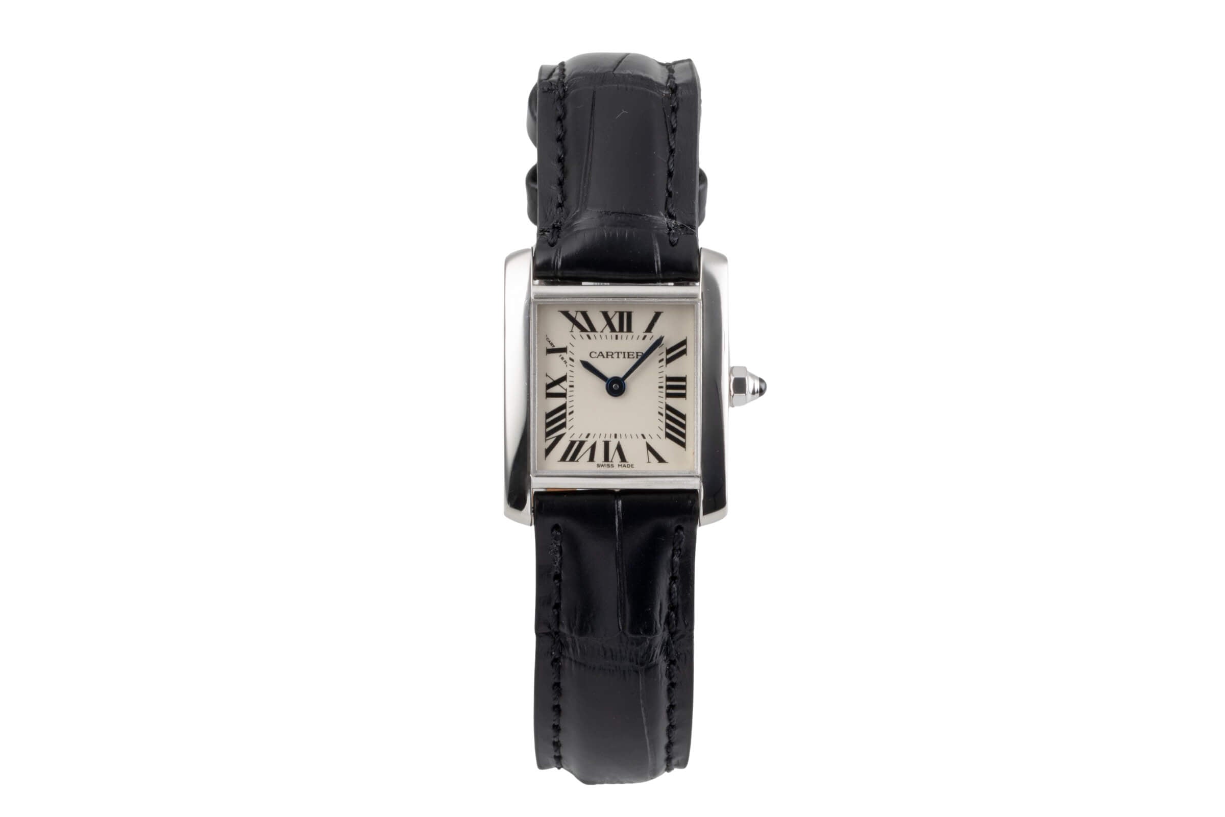 Cartier Tank Francaise oro bianco 18 ct quarzo orologio da donna W50012S3  [2502140]
