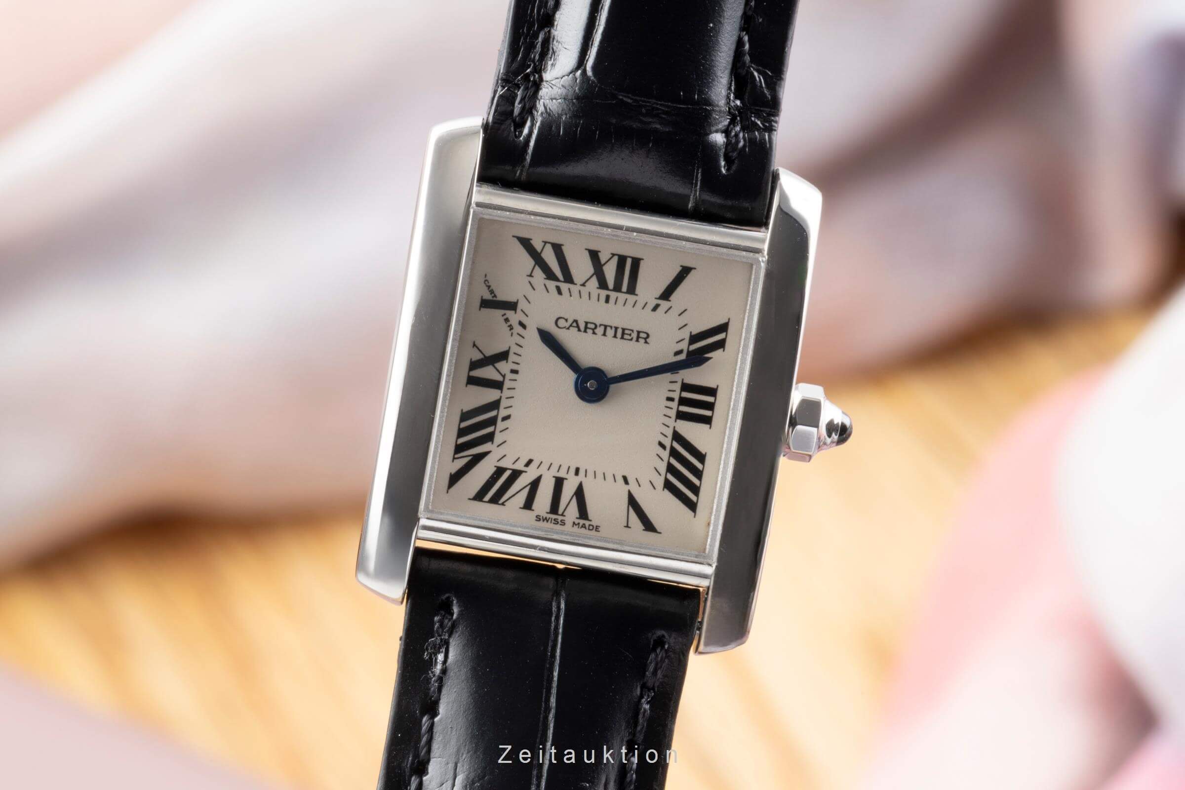 Cartier Tank Francaise oro bianco 18 ct quarzo orologio da donna W50012S3  [2502140]