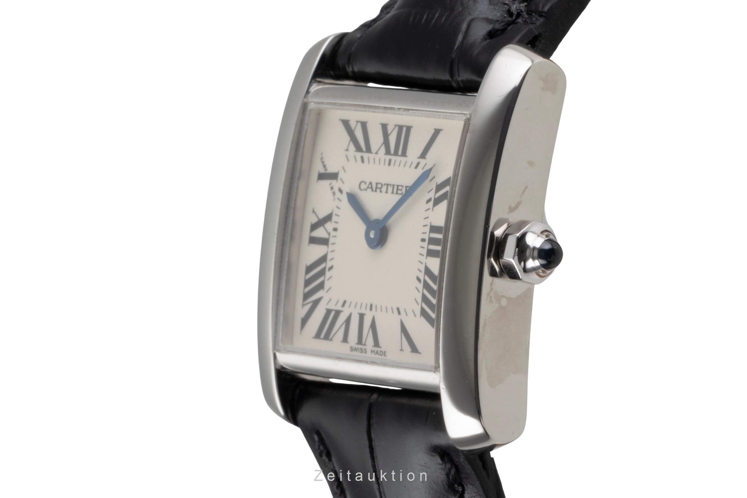 Cartier Tank Francaise oro blanco de 18 quilates cuarzo reloj para damas  W50012S3  [2502140]