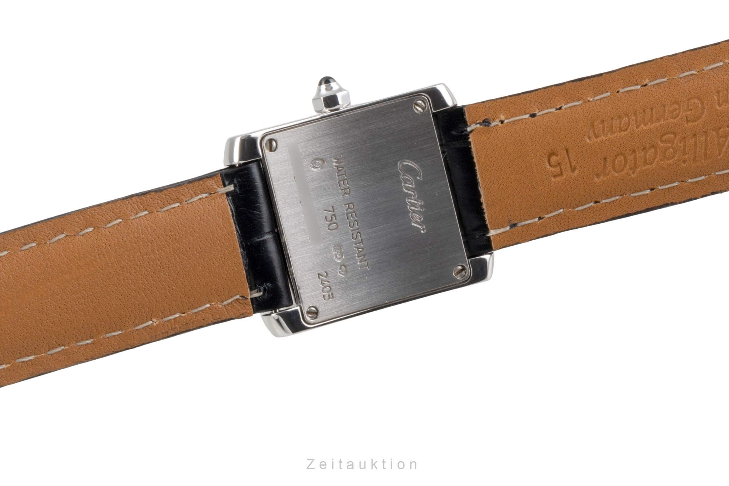 Cartier Tank Francaise oro blanco de 18 quilates cuarzo reloj para damas  W50012S3  [2502140]