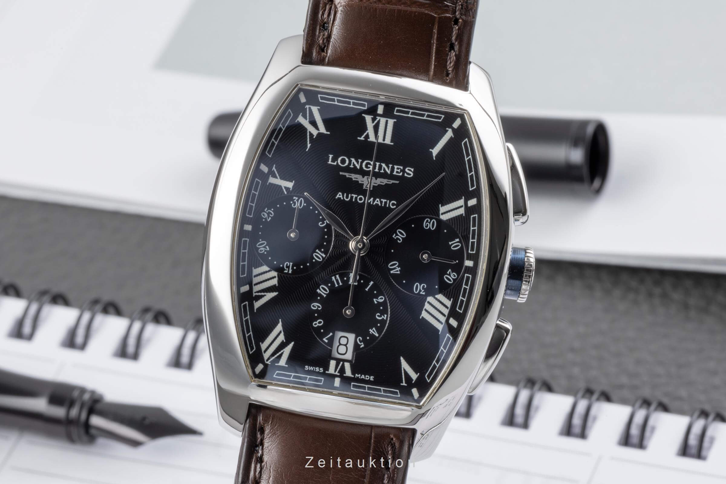 Longines Evidenza cronógrafo acero automático reloj para caballeros L2.643.4  [2502152]