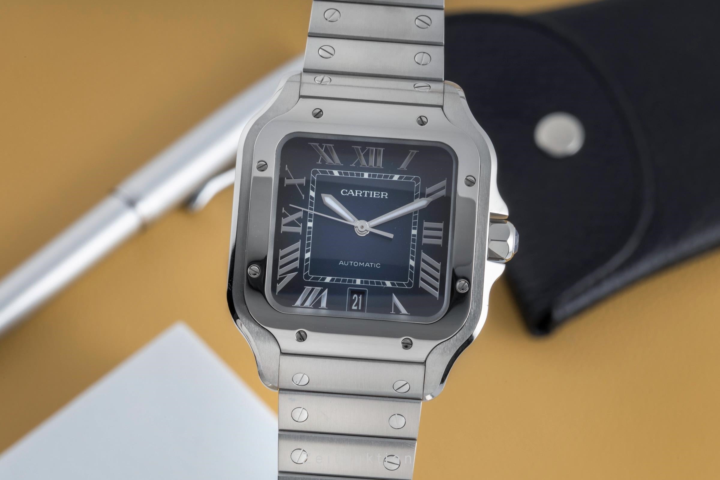 Cartier Santos acciaio automatismo orologio da uomo WSSA0030 LP: 8850EUR  [2502223]
