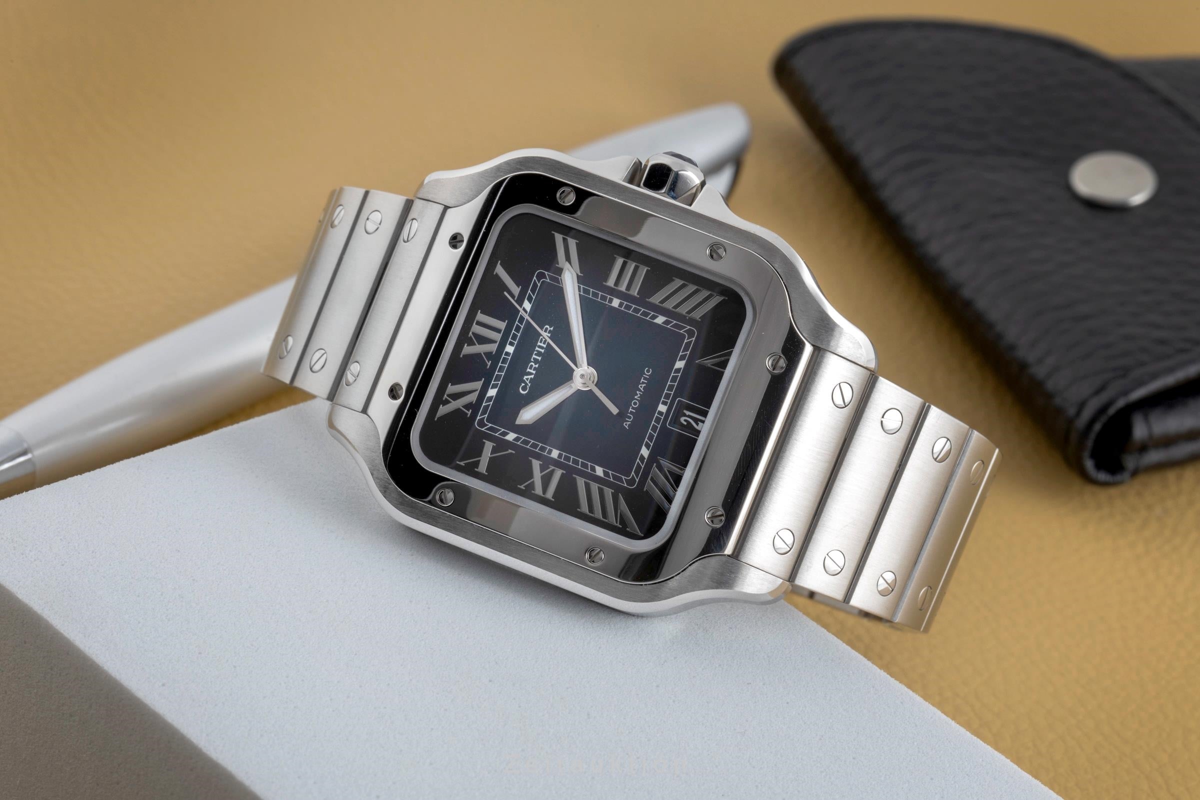 Cartier Santos acciaio automatismo orologio da uomo WSSA0030 LP: 8850EUR  [2502223]