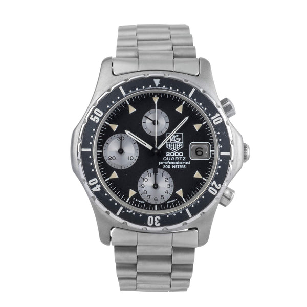 Heuer 2000 Chronograph Datum Edelstahl Herrenuhr Ref. 273.006 Klassiker [2502227]
