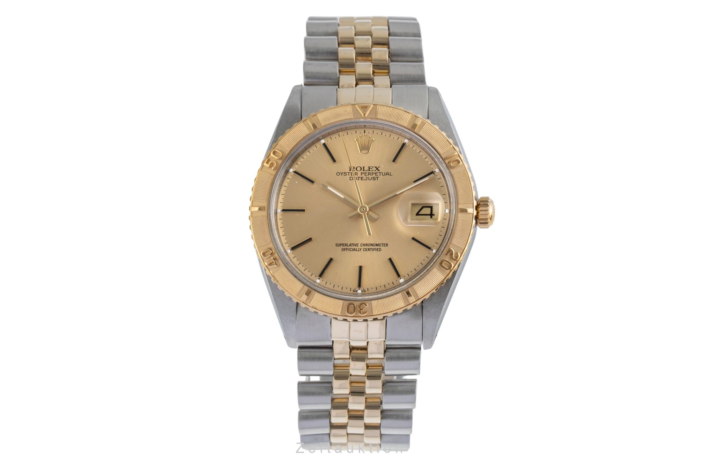 Rolex Datejust Turn-O-Graph acero / oro automático reloj para caballeros 1625/3 Vintage  [2502242]