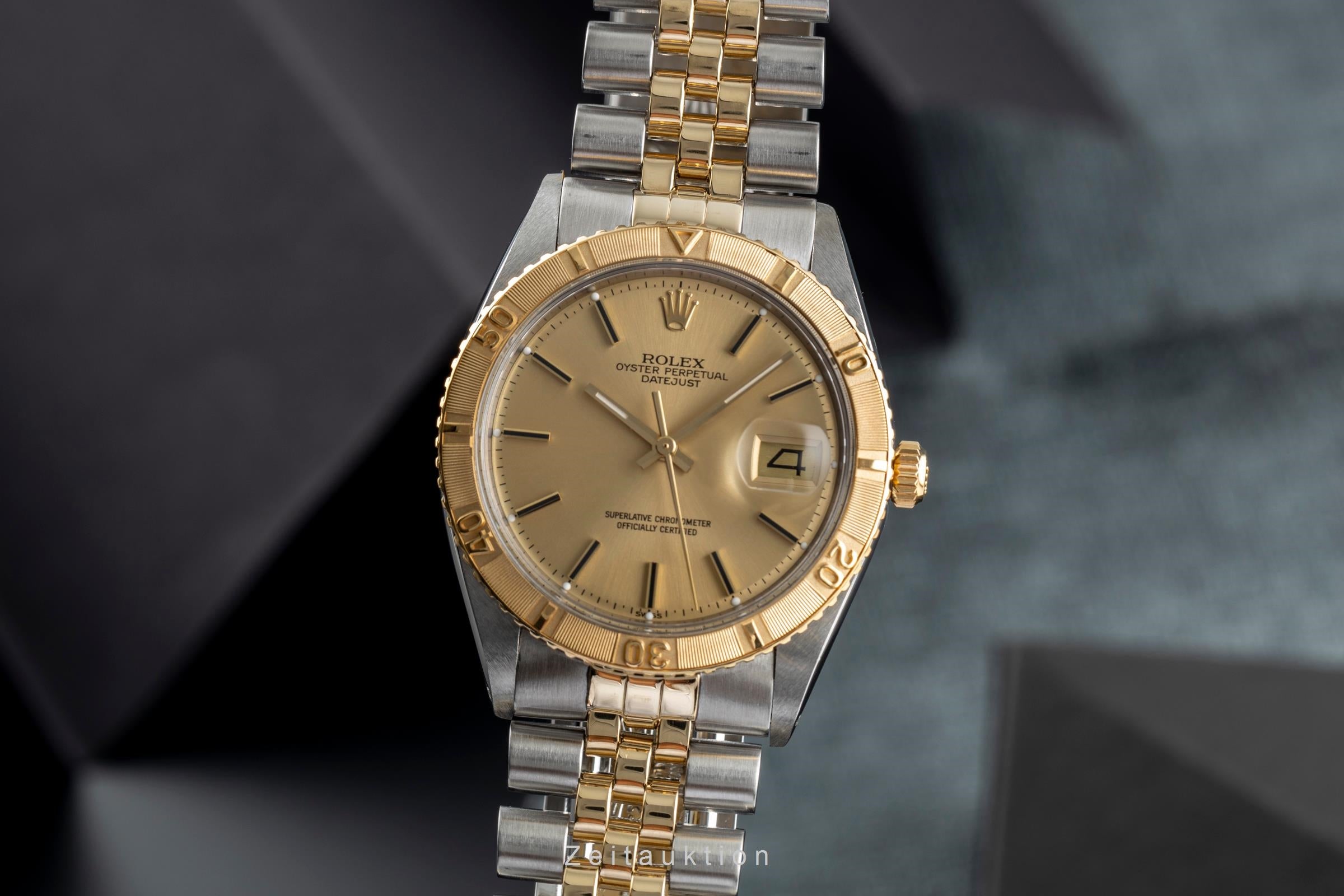 Rolex Datejust Turn-O-Graph acero / oro automático reloj para caballeros 1625/3 Vintage  [2502242]