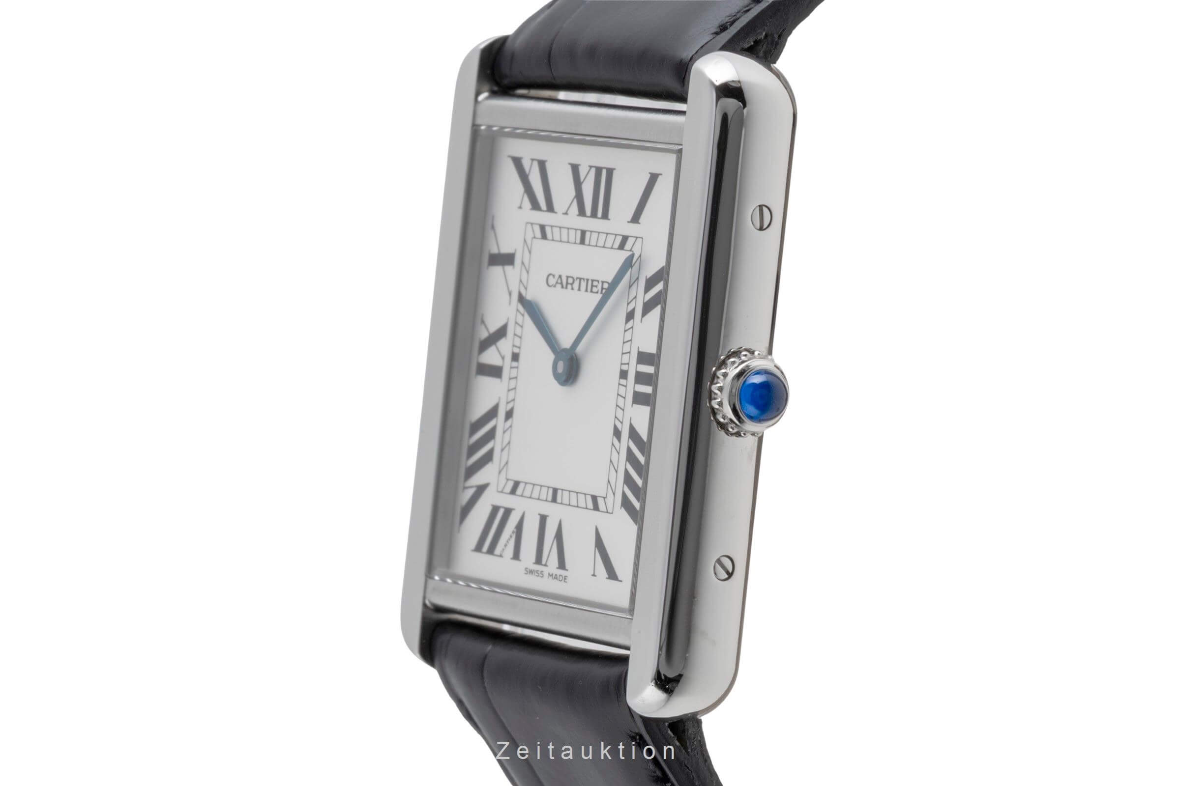 Cartier Tank Solo Large Edelstahl Herrenuhr Ref. W1018355 Klassiker [2502266]