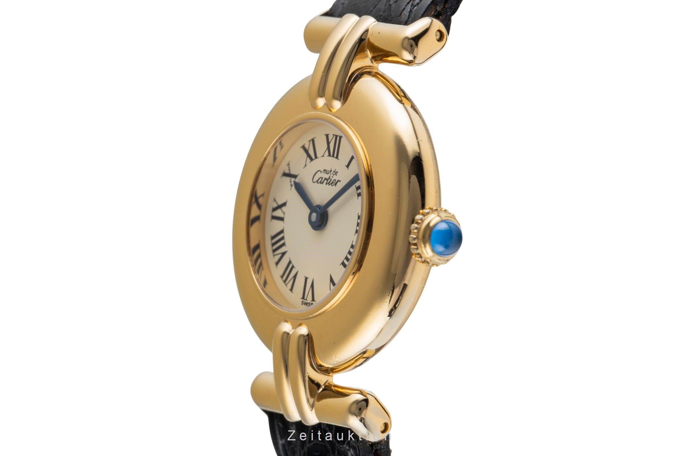 Cartier Vermeil argento dorato quarzo orologio da donna 590002  [2502291]