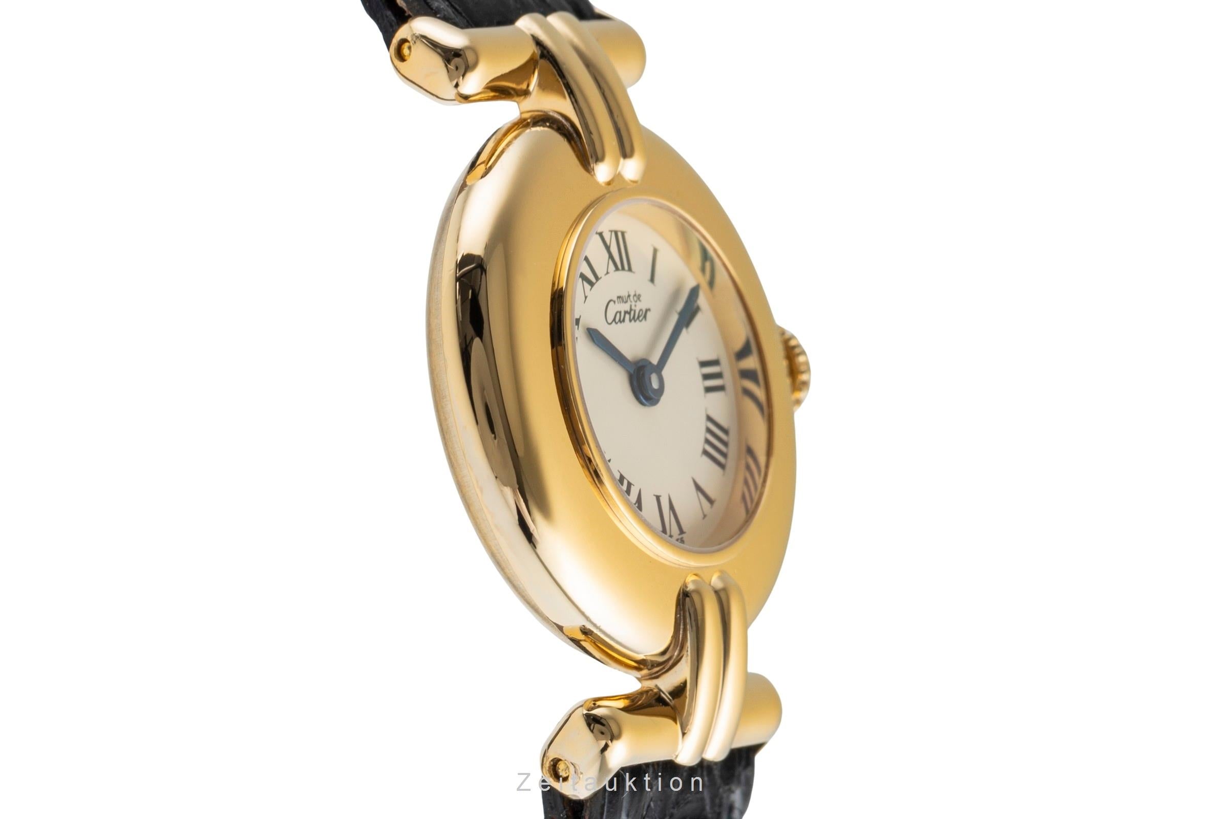 Cartier Vermeil argento dorato quarzo orologio da donna 590002  [2502291]