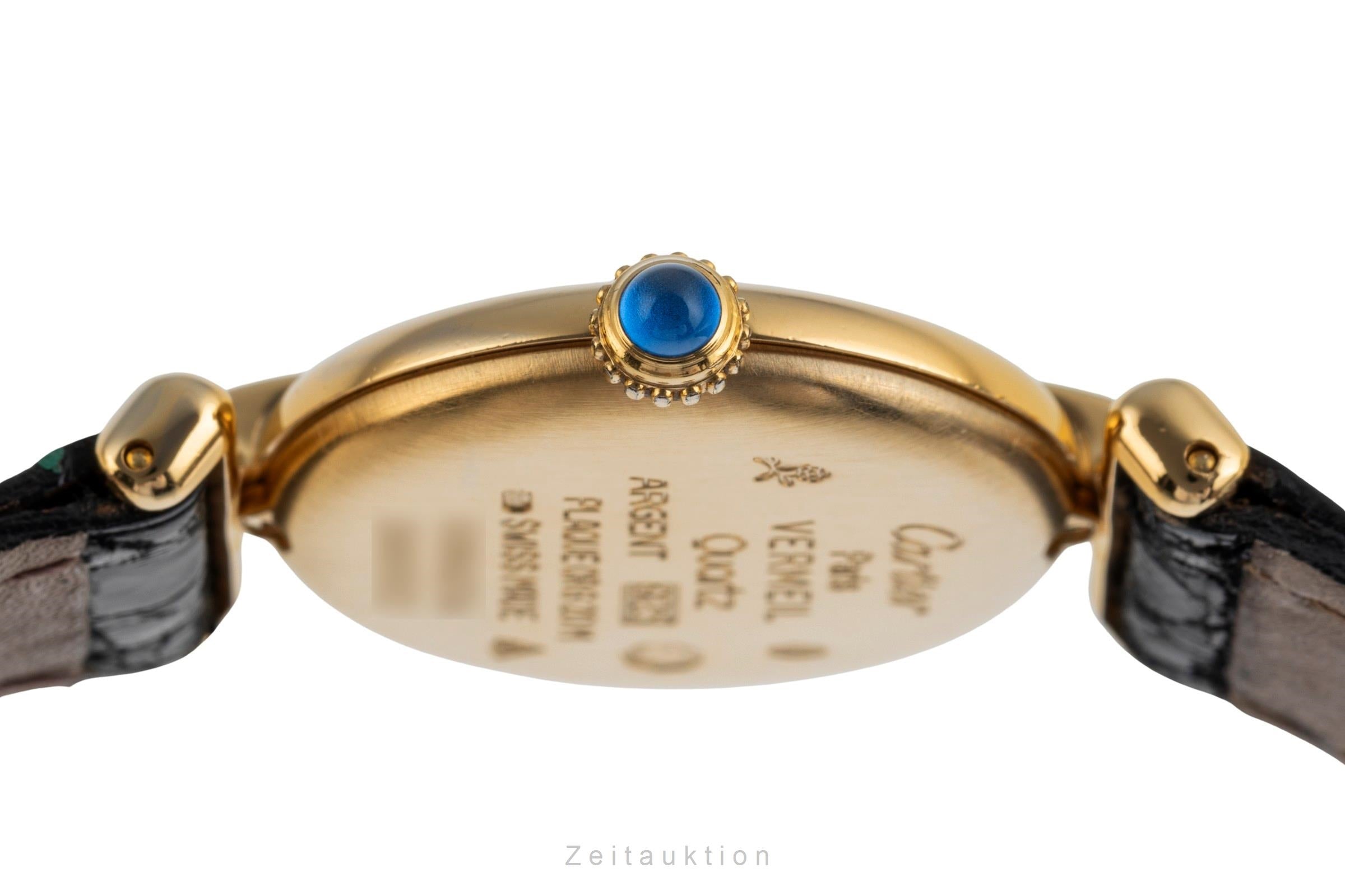 Cartier Vermeil argento dorato quarzo orologio da donna 590002  [2502291]