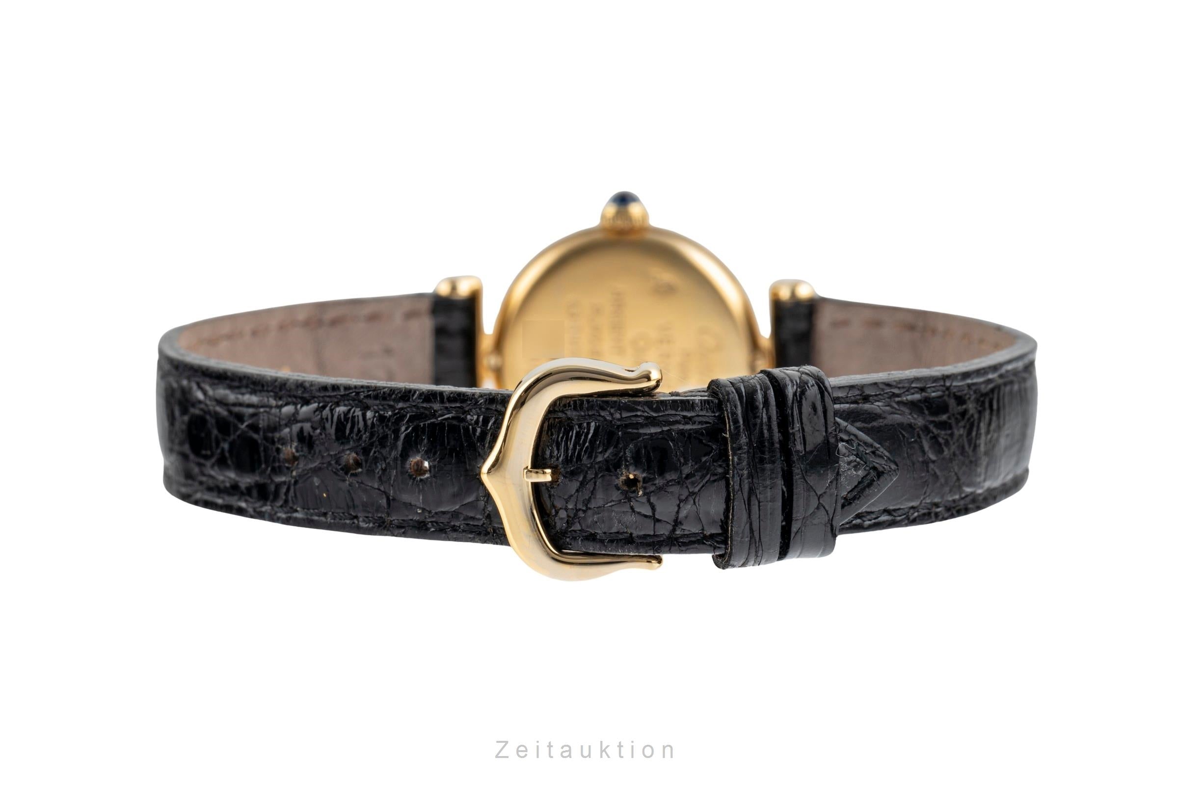 Cartier Vermeil argento dorato quarzo orologio da donna 590002  [2502291]