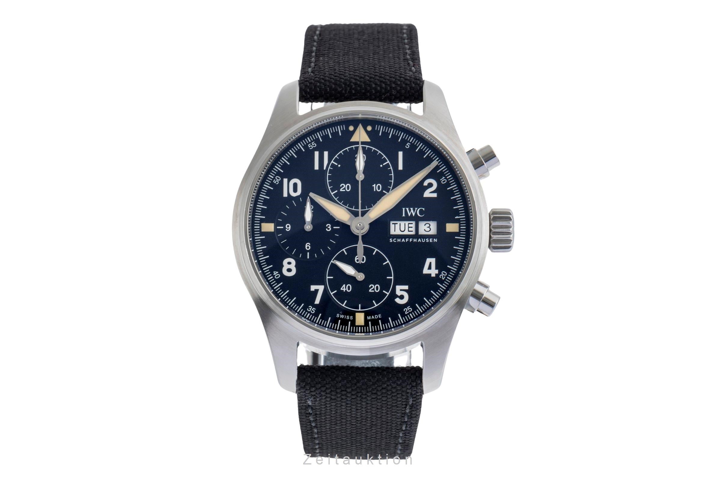 IWC Fliegerchronograph chronograph steel automatic men's watch IW387903 LP: 8500EUR  [2502299]