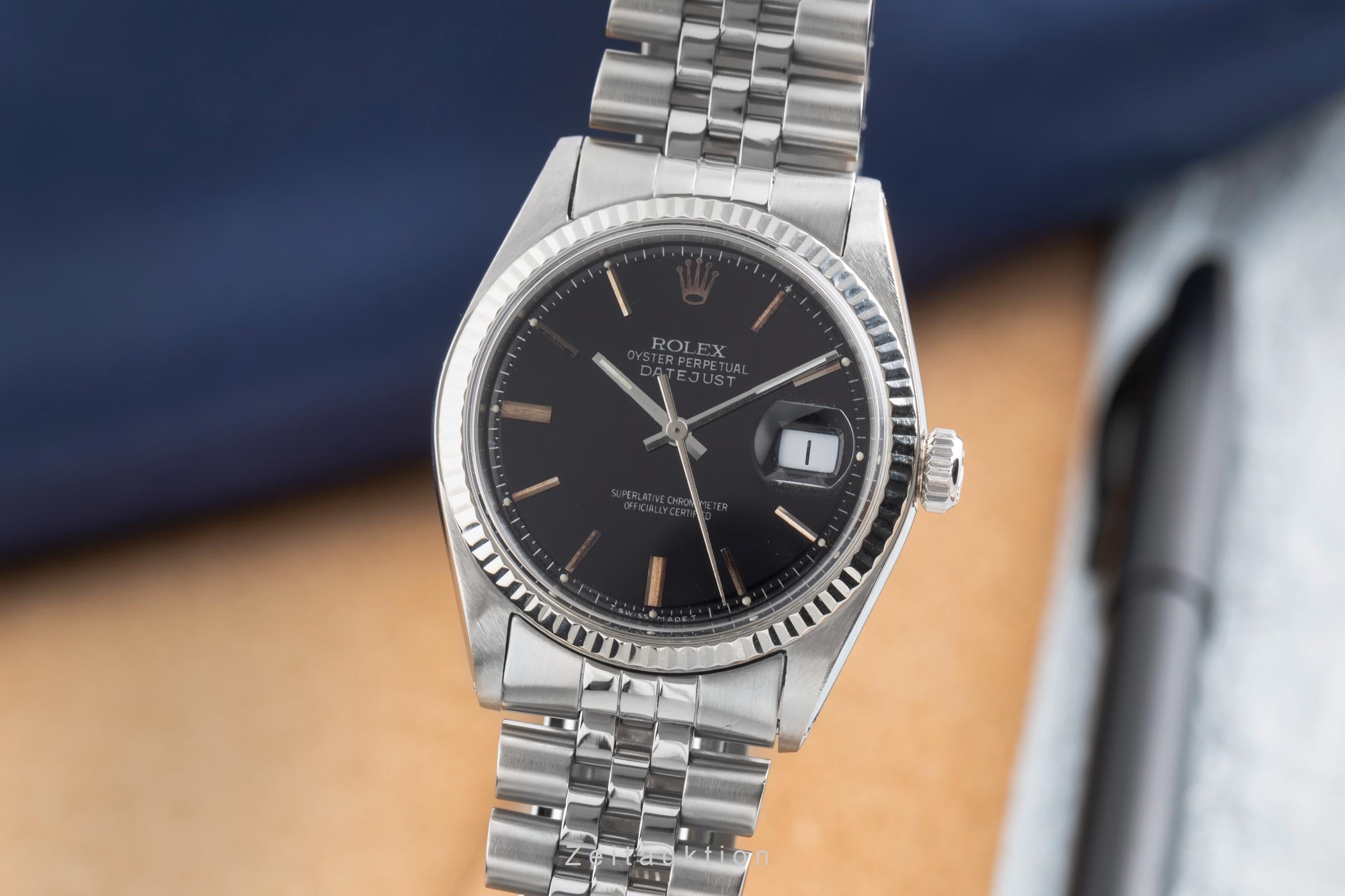 Rolex Datejust acero / oro blanco automático reloj para caballeros 1601 Vintage  [2502307]