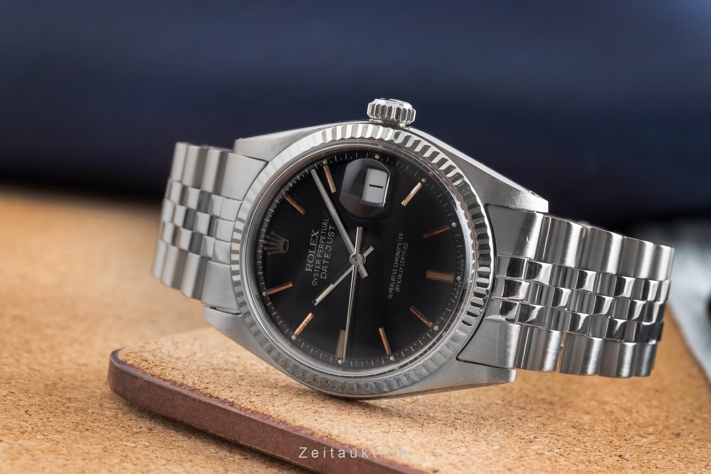 Rolex Datejust acero / oro blanco automático reloj para caballeros 1601 Vintage  [2502307]
