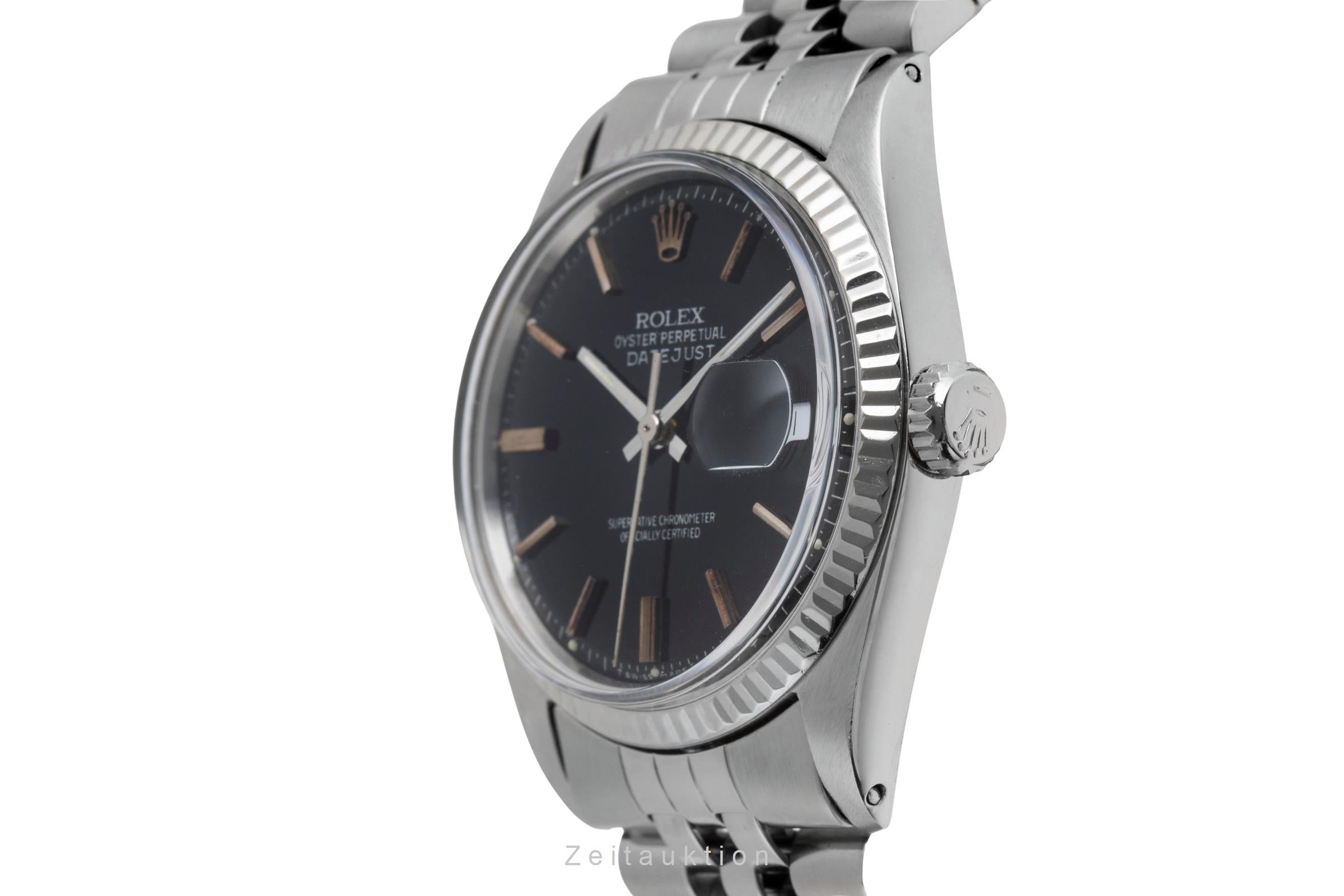Rolex Datejust acero / oro blanco automático reloj para caballeros 1601 Vintage  [2502307]