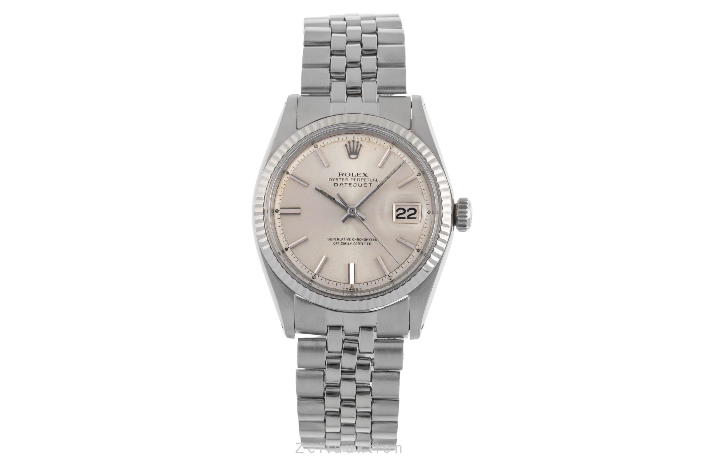 Rolex Datejust acero / oro blanco automático reloj para caballeros 1601 Vintage  [2502313]