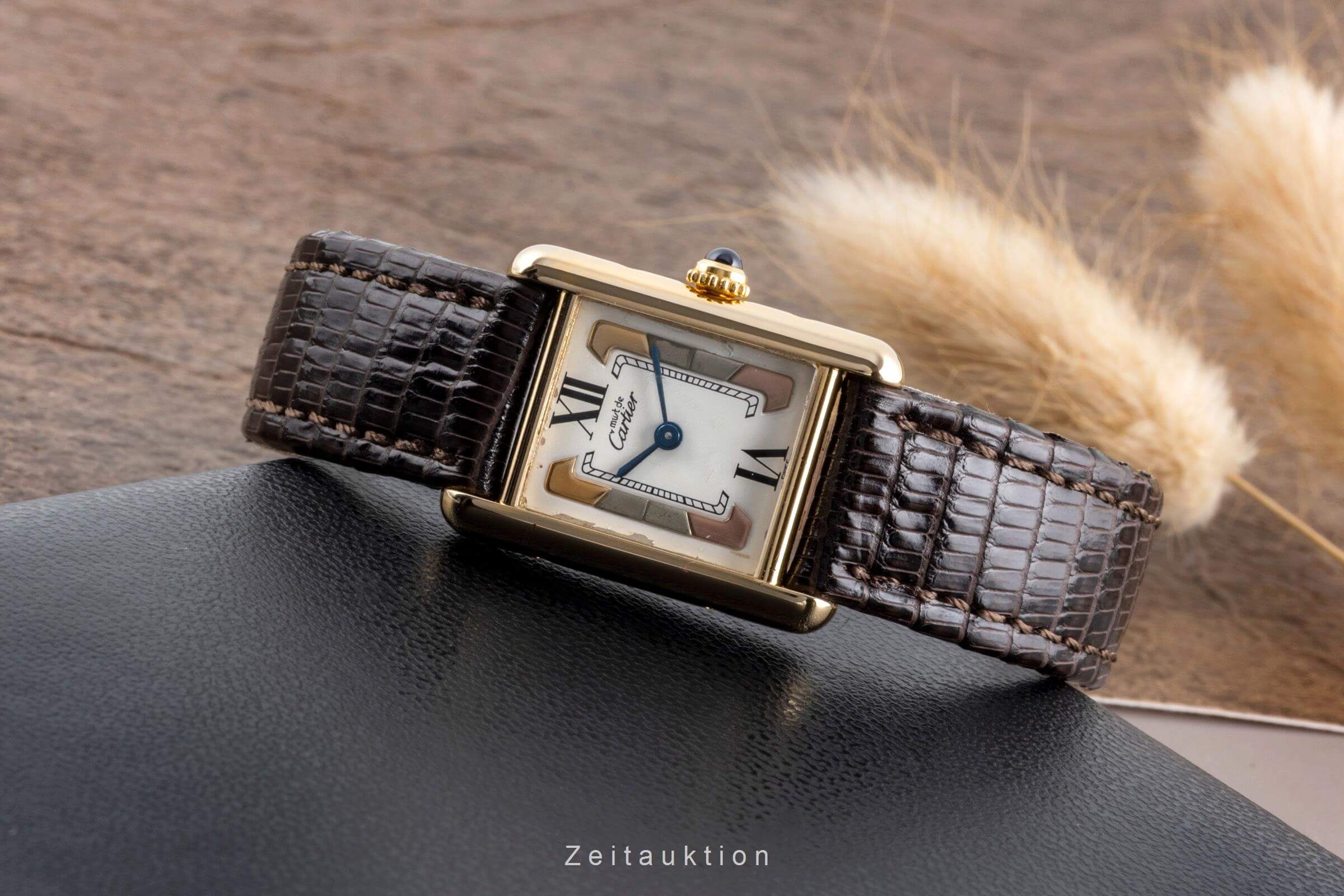 Cartier Tank argento dorato quarzo orologio da donna W1006354  [2502317]