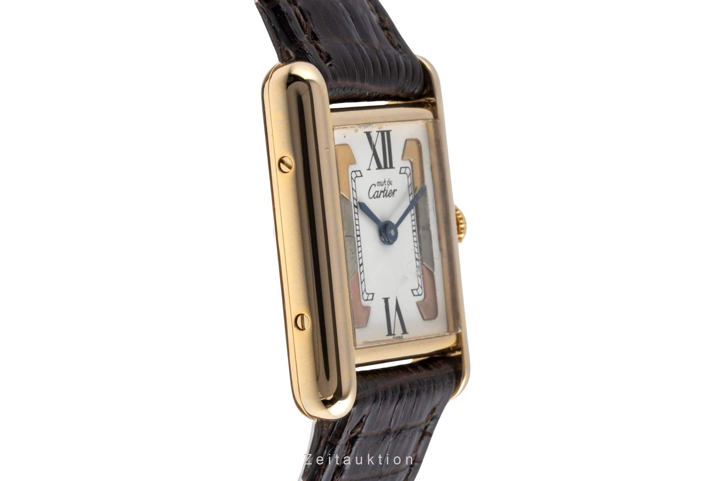 Cartier Tank argento dorato quarzo orologio da donna W1006354  [2502317]