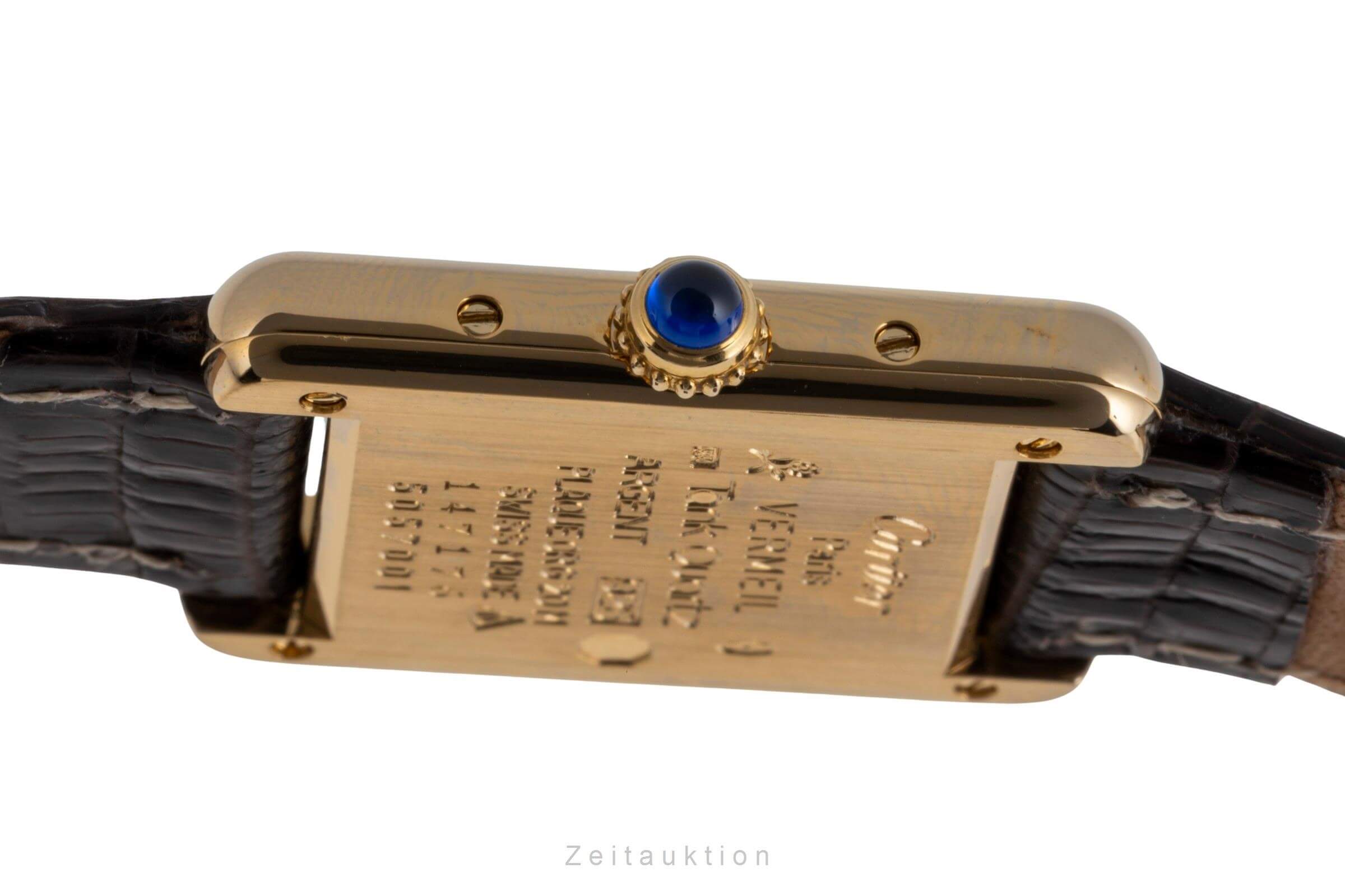 Cartier Tank argento dorato quarzo orologio da donna W1006354  [2502317]