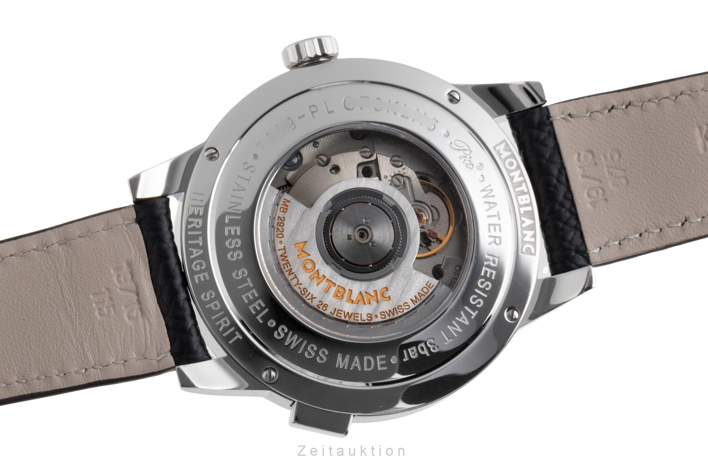 Montblanc Heritage acciaio automatismo orologio da uomo 112308 7339  [2502368]