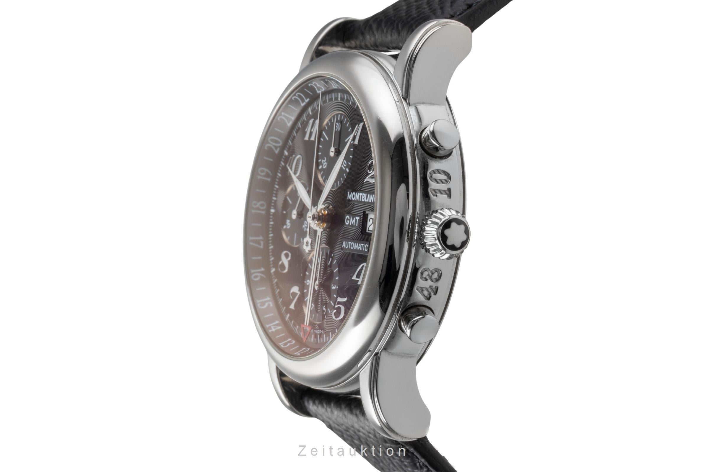 Montblanc Meisterstück chronographe acier automatique montre pour hommes 7067  [2502443]