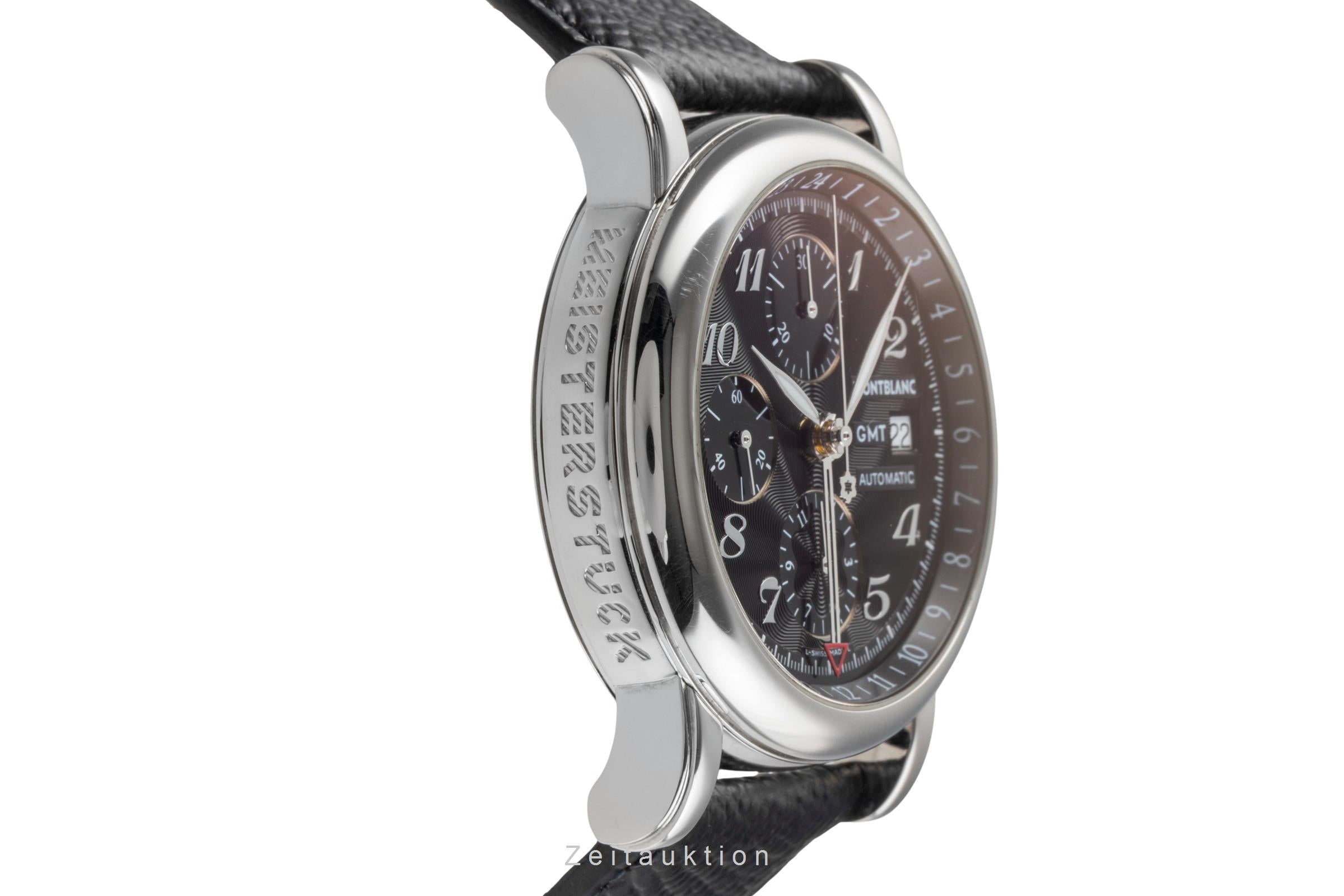 Montblanc Meisterstück chronographe acier automatique montre pour hommes 7067  [2502443]