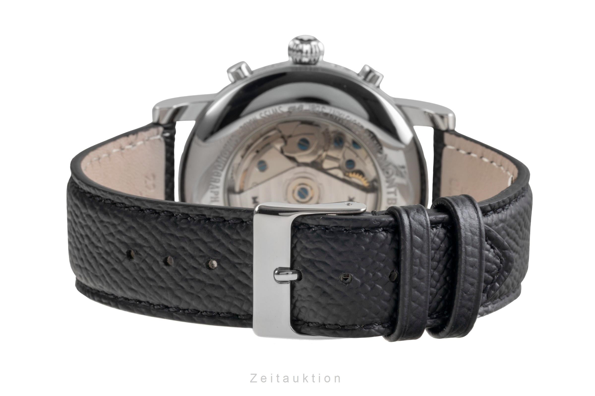Montblanc Meisterstück chronographe acier automatique montre pour hommes 7067  [2502443]