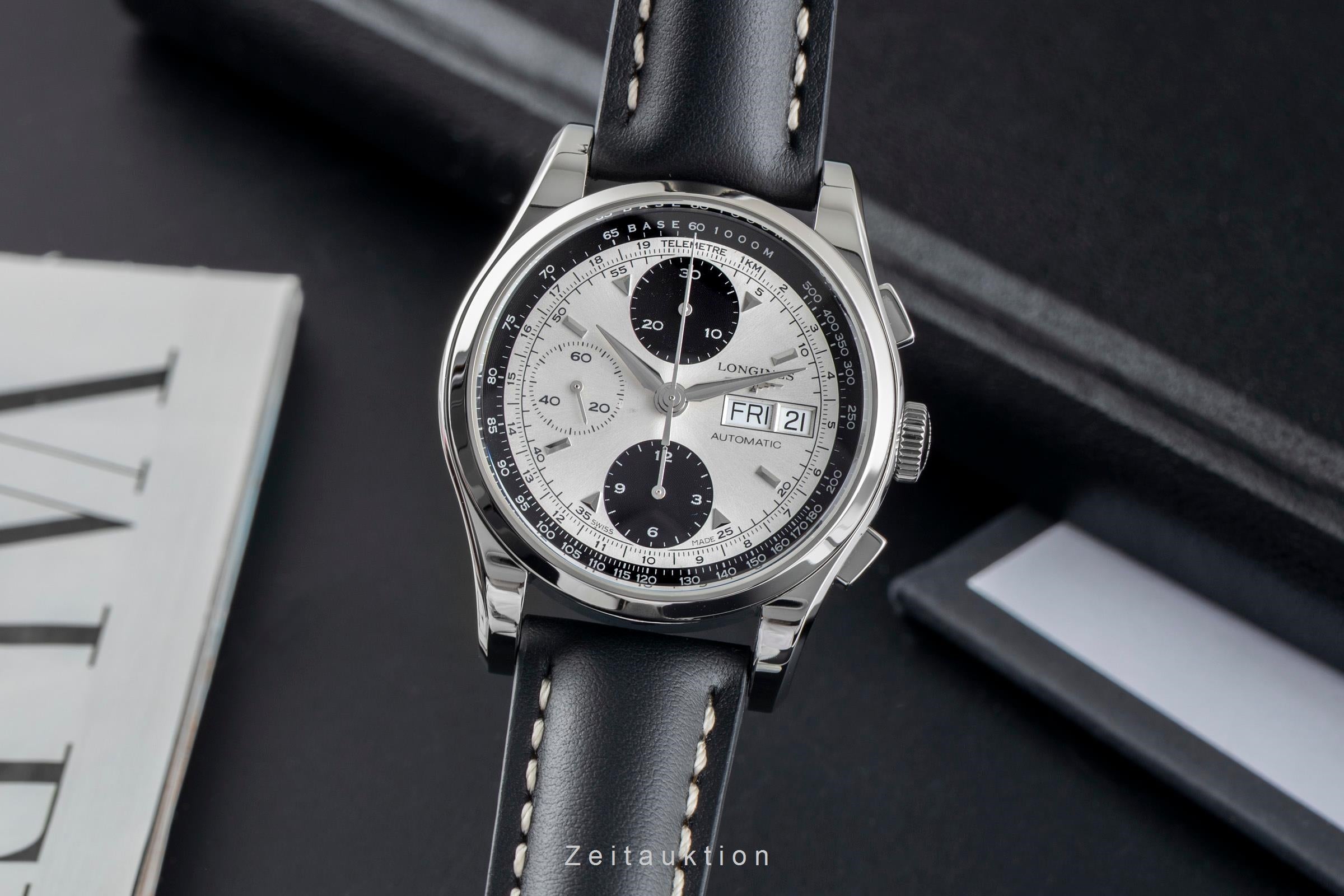 Longines Conquest Heritage cronógrafo acero automático reloj para caballeros L2.747.4  [2502465]