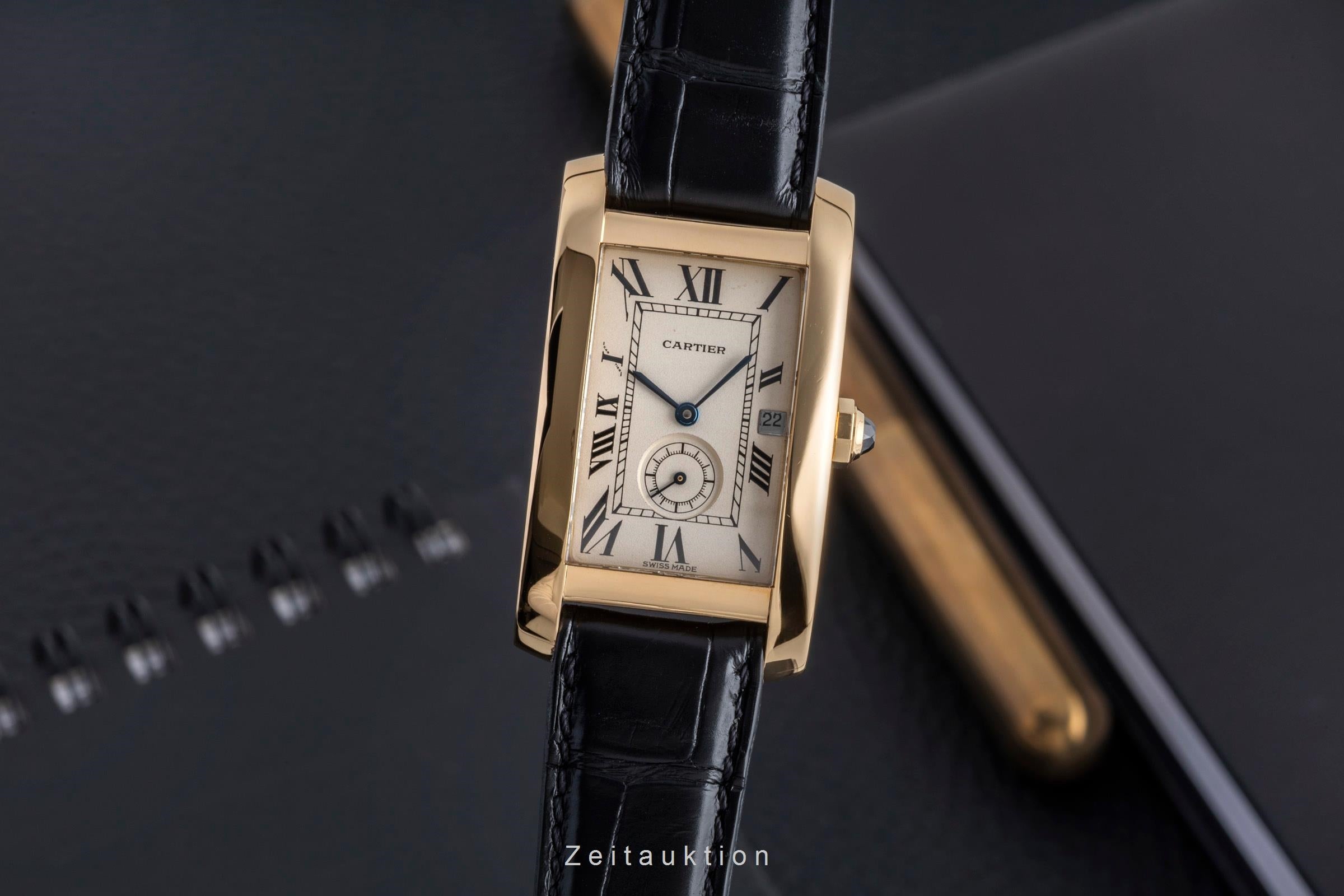 Cartier Tank Américaine oro 18 ct quarzo unisex W2600351  [2502506]