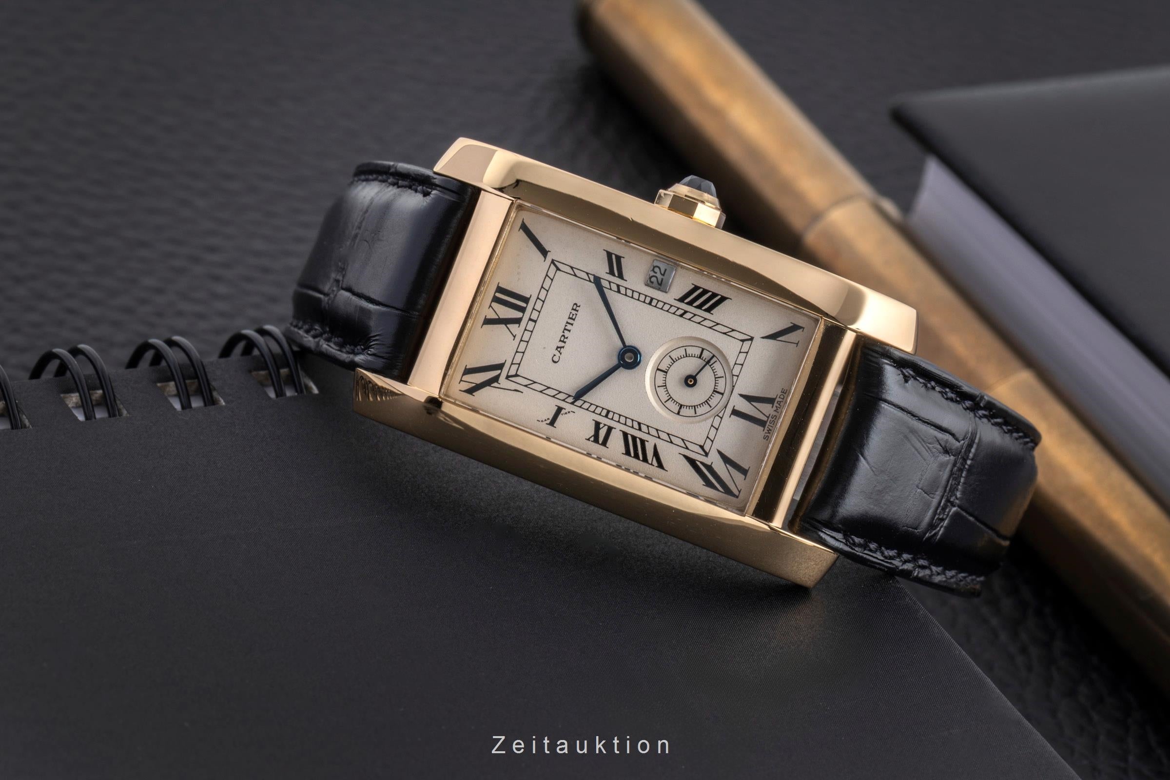 Cartier Tank Américaine oro 18 ct quarzo unisex W2600351  [2502506]
