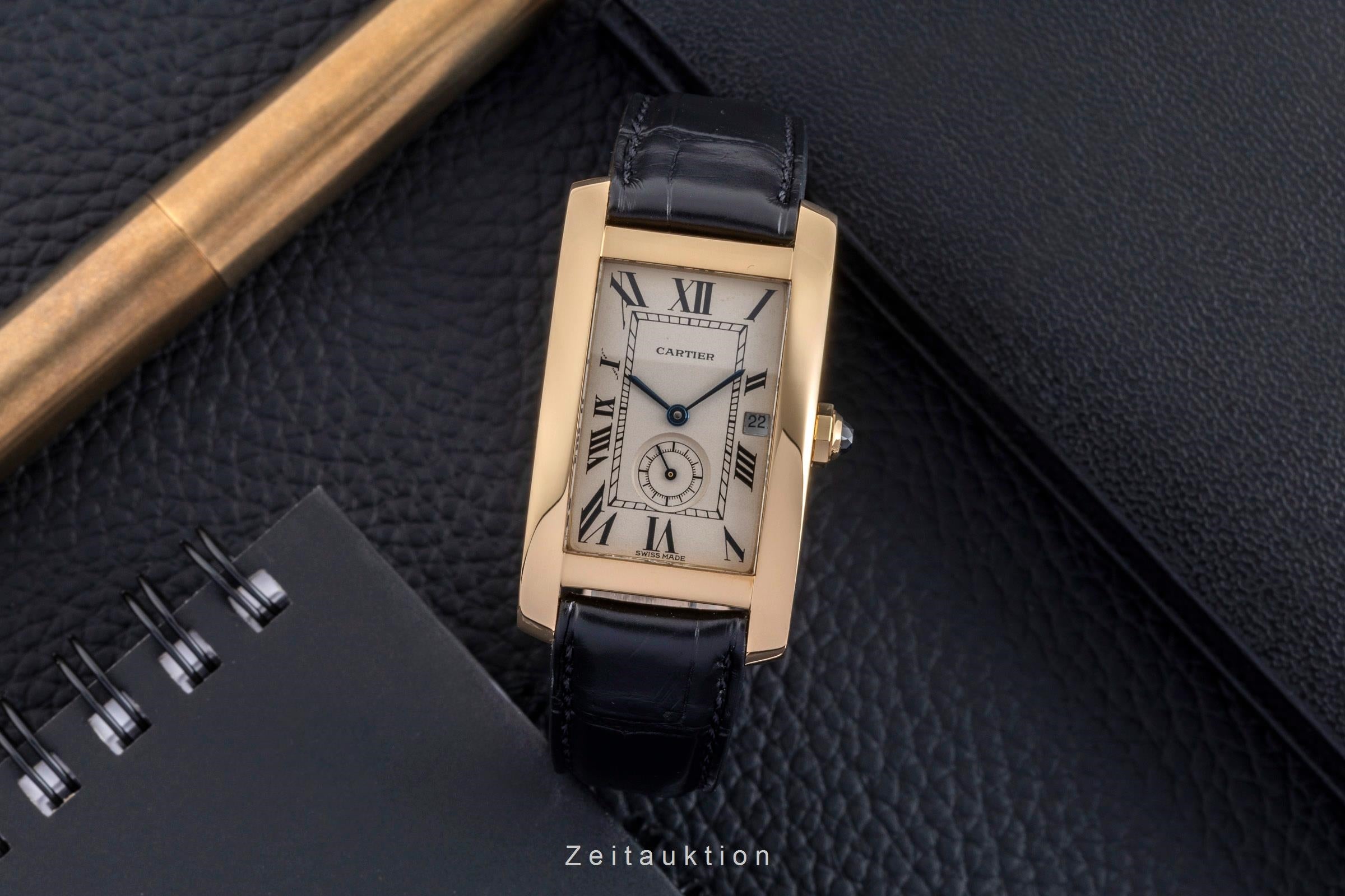 Cartier Tank Américaine oro 18 ct quarzo unisex W2600351  [2502506]